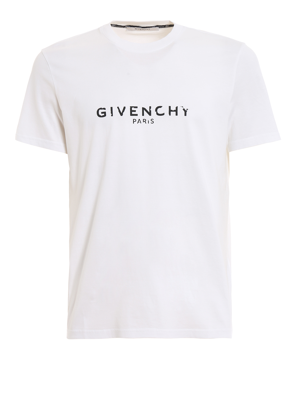 T-shirts Givenchy - Givenchy Paris white slim fit T-shirt - BM70K93002100