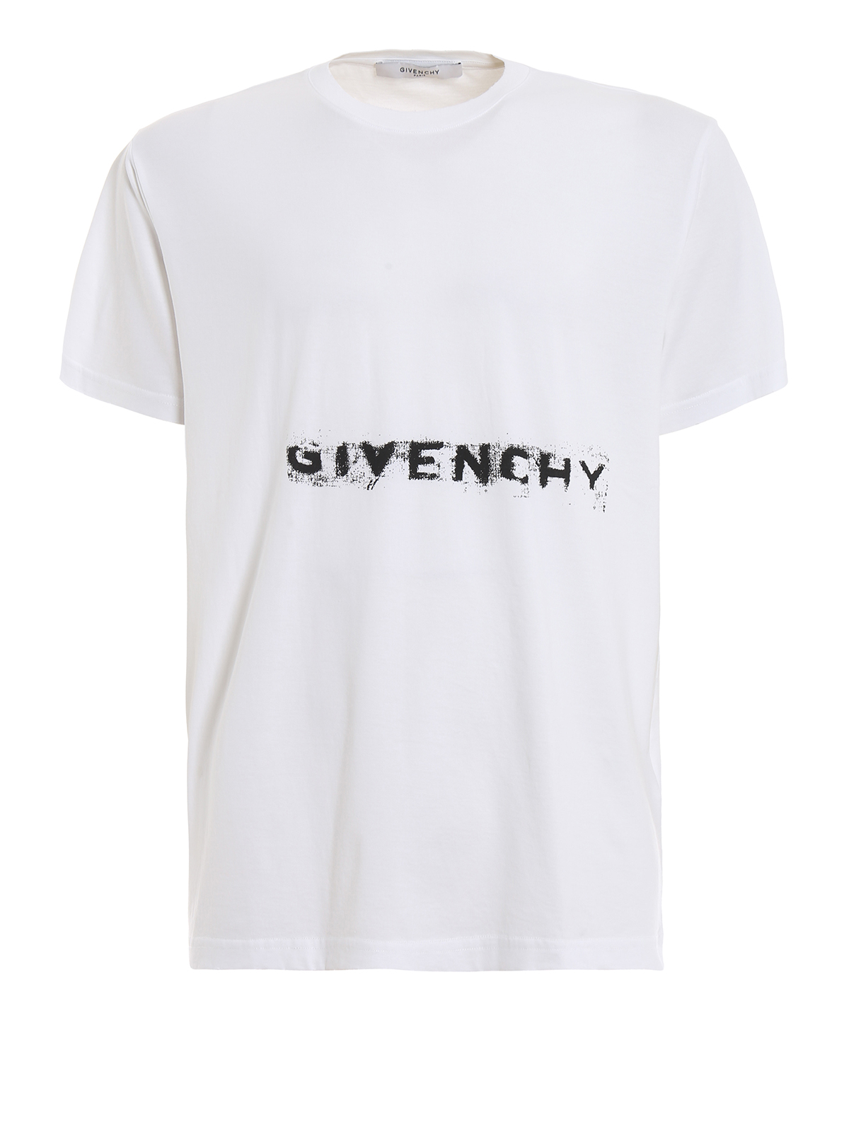 T-shirts Givenchy - Logo lettering white cotton T-shirt - BM70M33002100