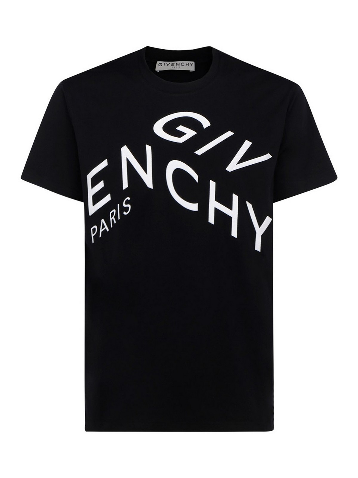Givenchy - Refracted logo cotton T-shirt - t-shirts - BM70YD3002004
