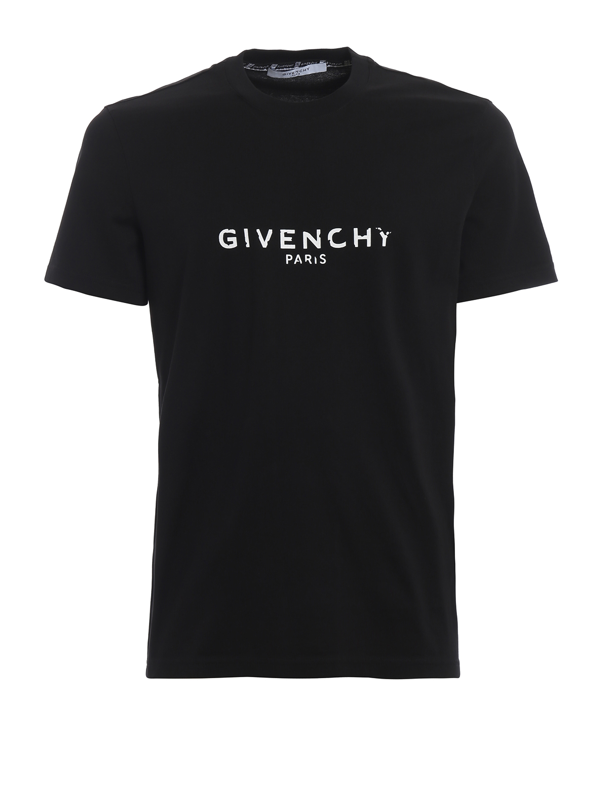 Givenchy - Vintage effect signature T-shirt - t-shirts - BM70K93002001