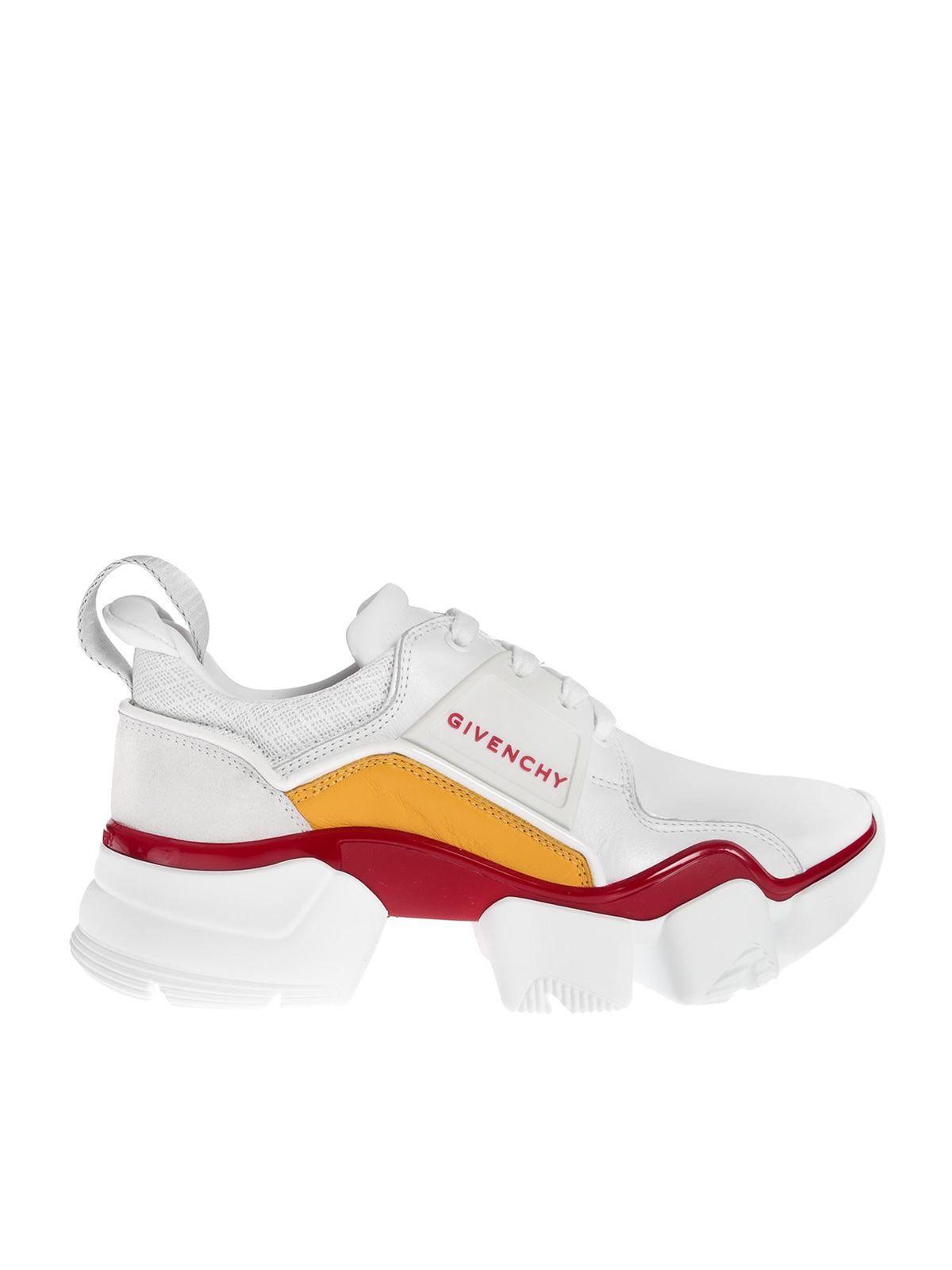 GIVENCHY JAW SNEAKERS IN WHITE AND RED