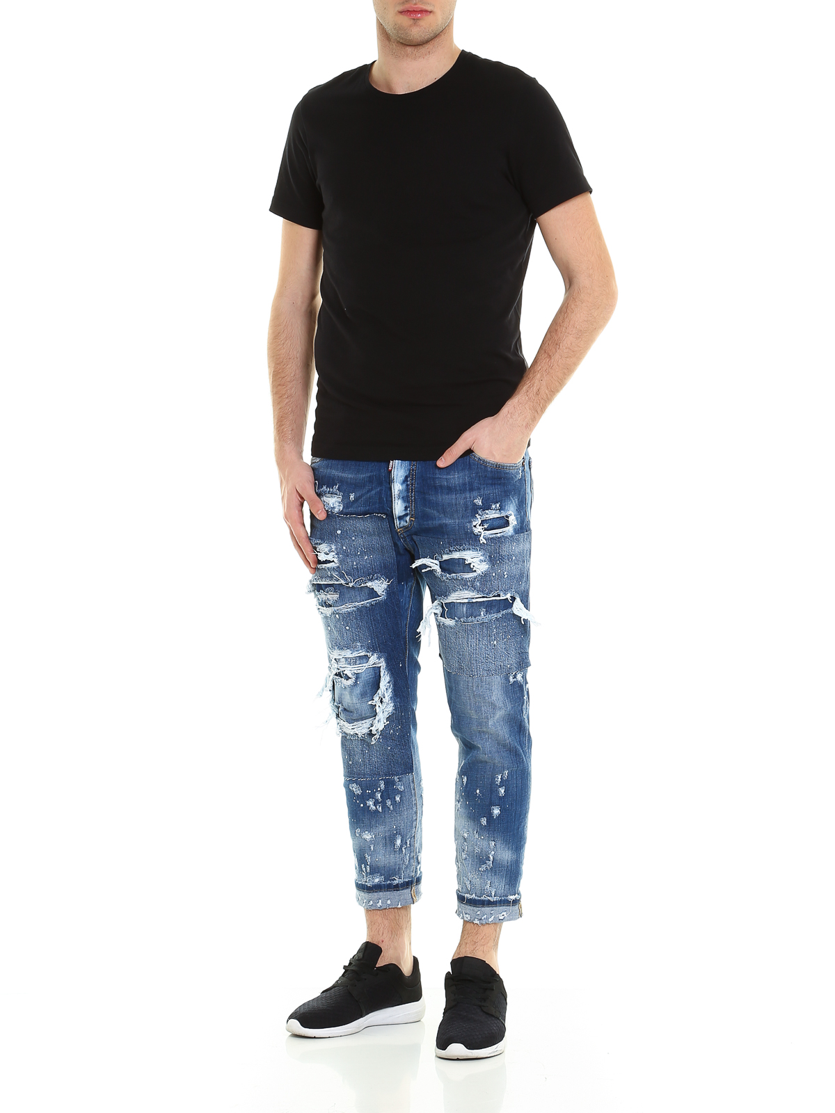 Dsquared2 - Glam Head worn out jeans 
