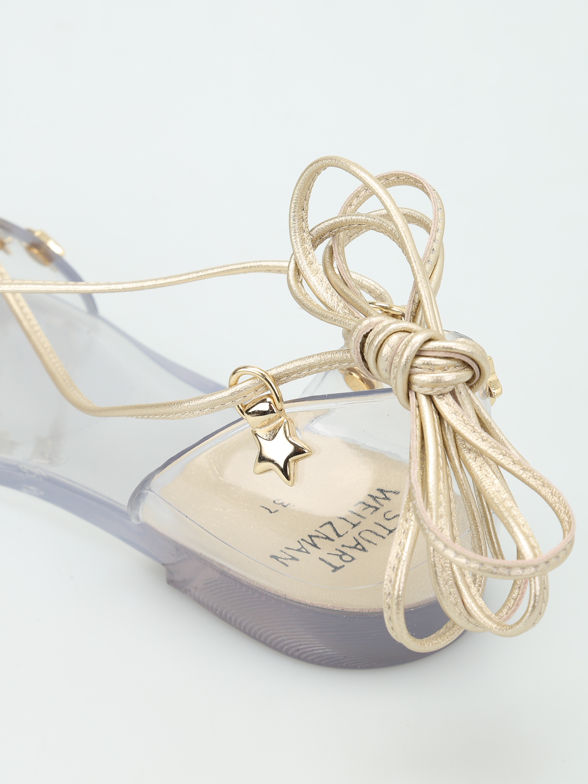 Stuart Weitzman Glass  Noodles Star jelly  sandals  