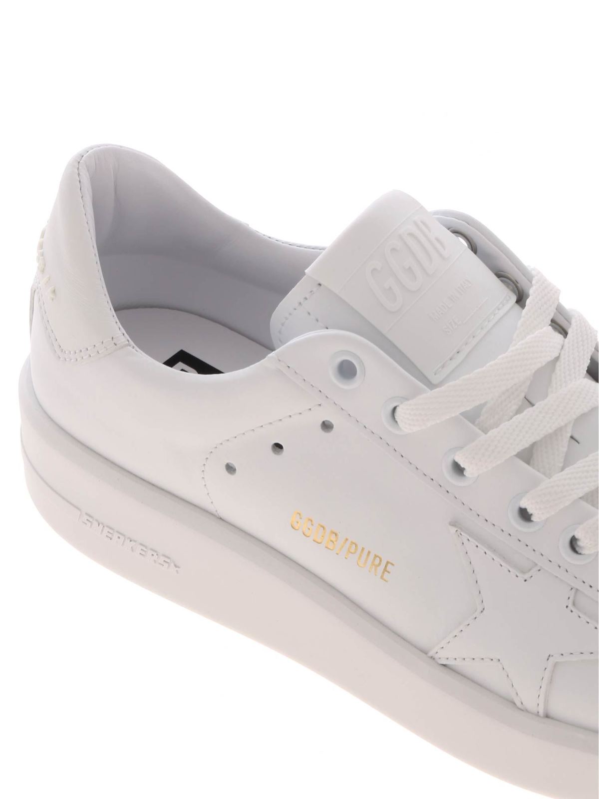 golden goose purestar leather sneakers