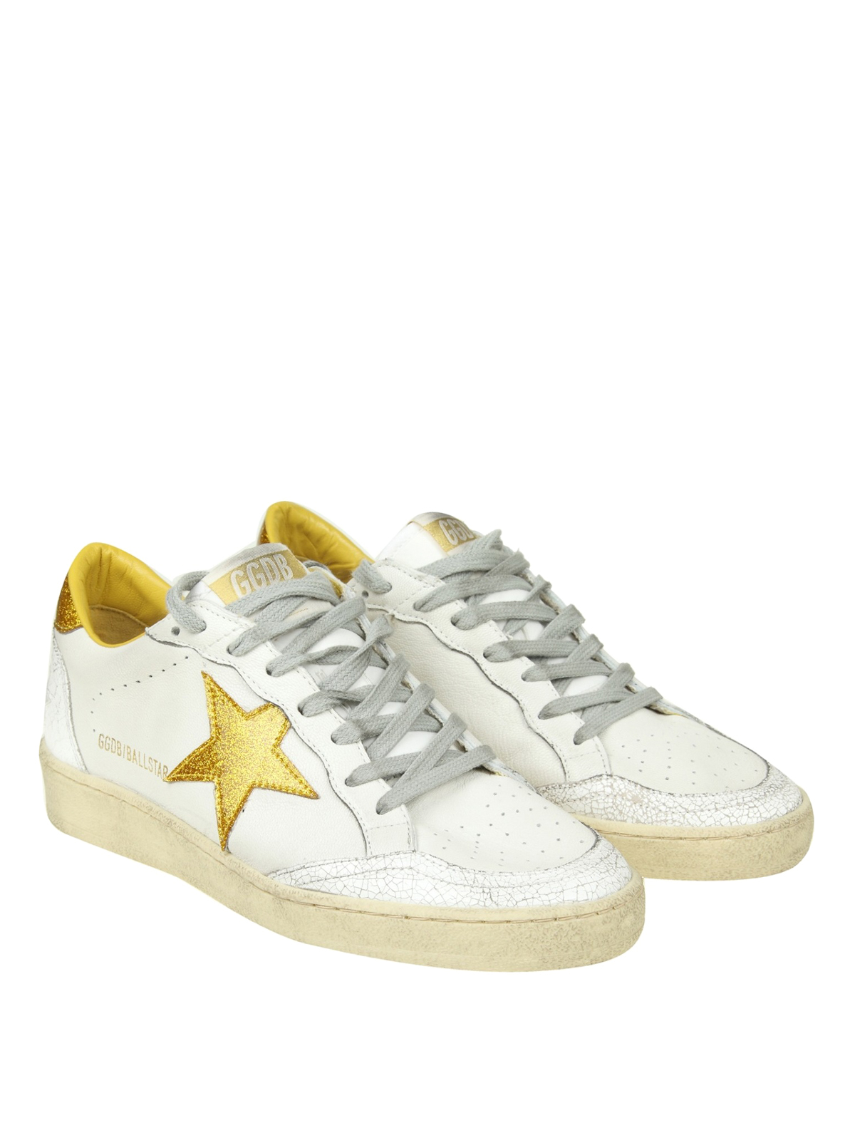 Trainers Golden Goose - Ball Star gold glitter detail sneakers - G33WS592H5
