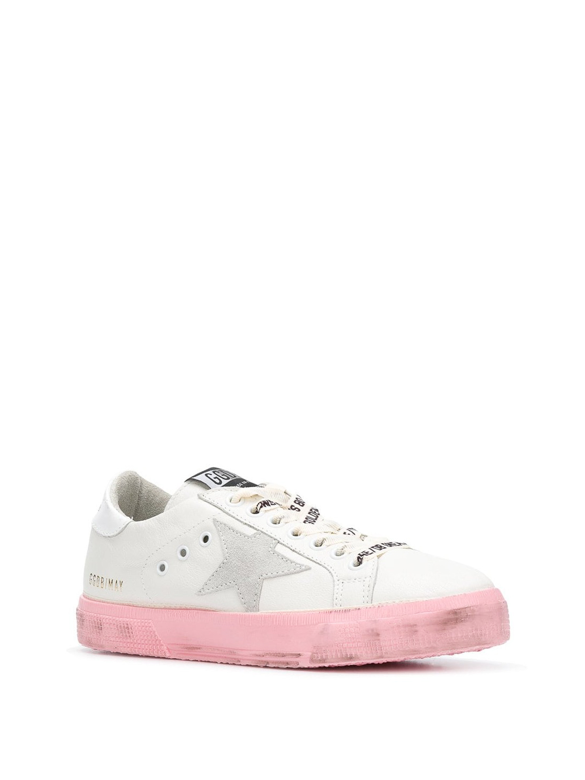 pink sole sneakers