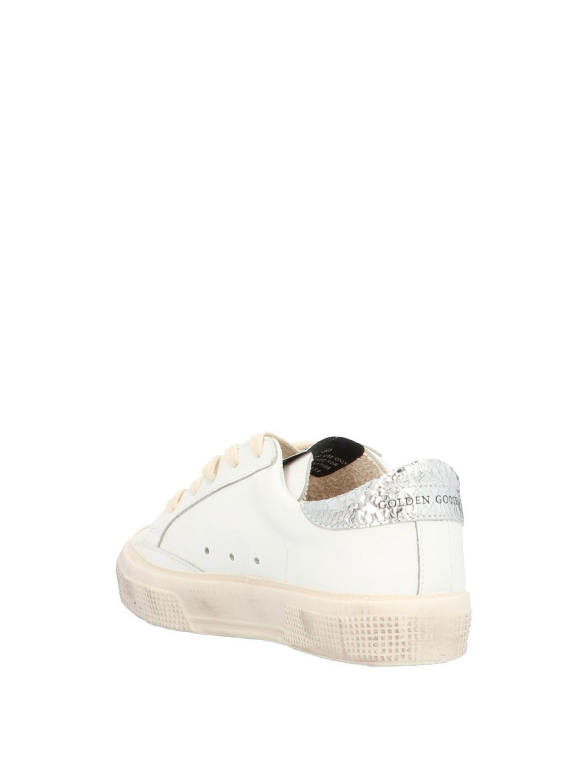 golden goose white may sneakers