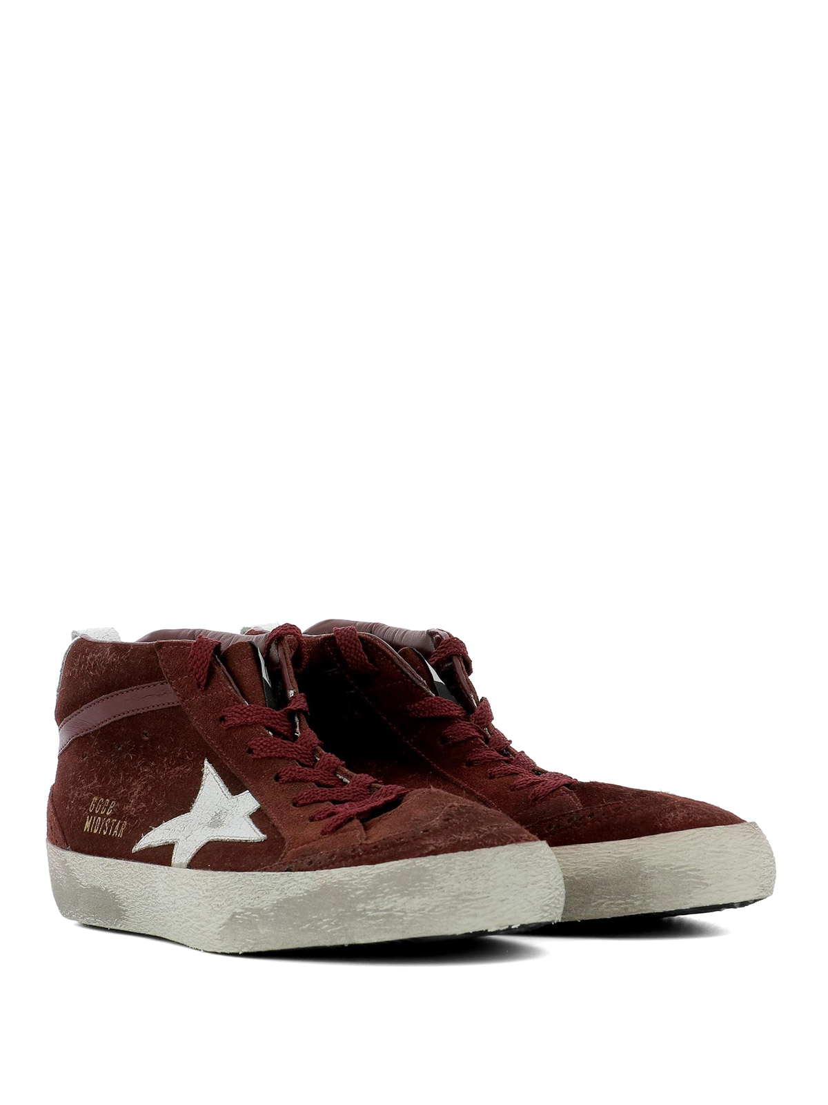 golden goose mid star suede sneakers