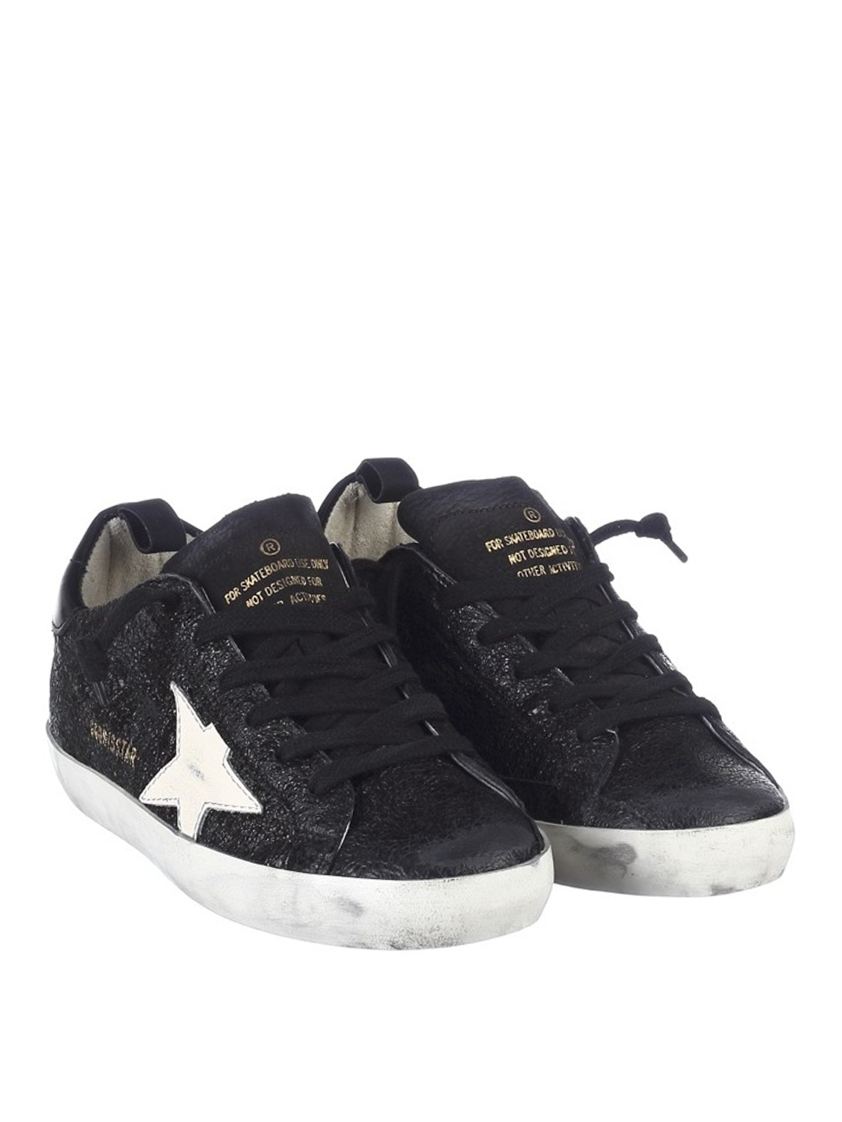 Golden Goose - Sneaker Superstar nere - sneakers - G32WS590G27 | iKRIX.com