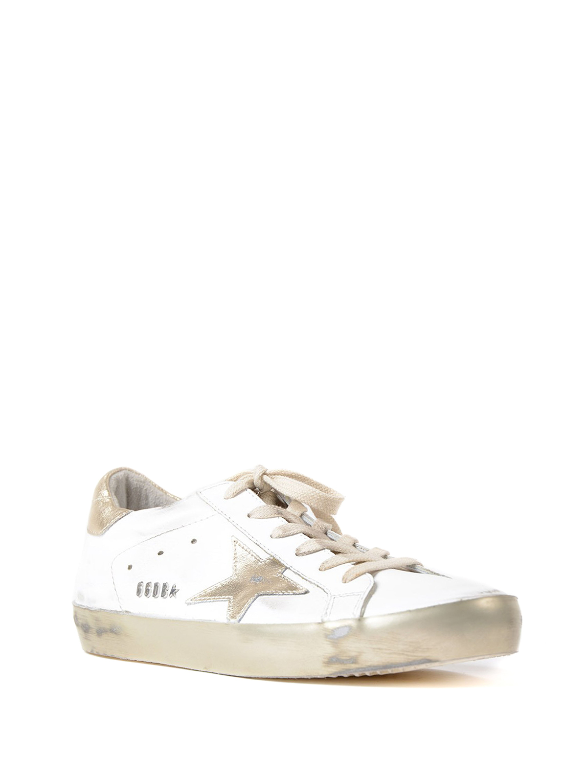 Trainers Golden Goose - Superstar gold star leather sneaker - GCOWS590E37