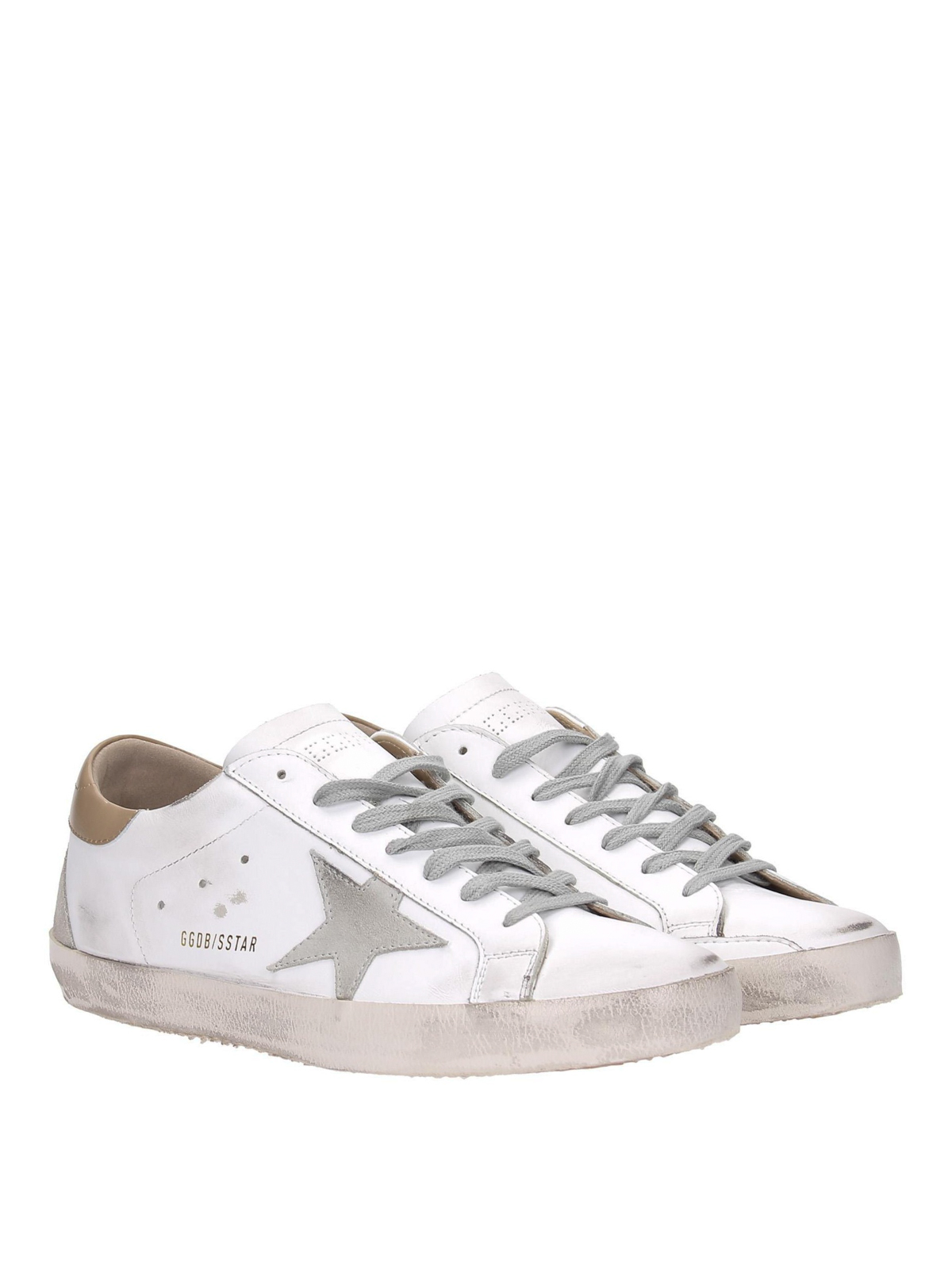 white and nude trainers
