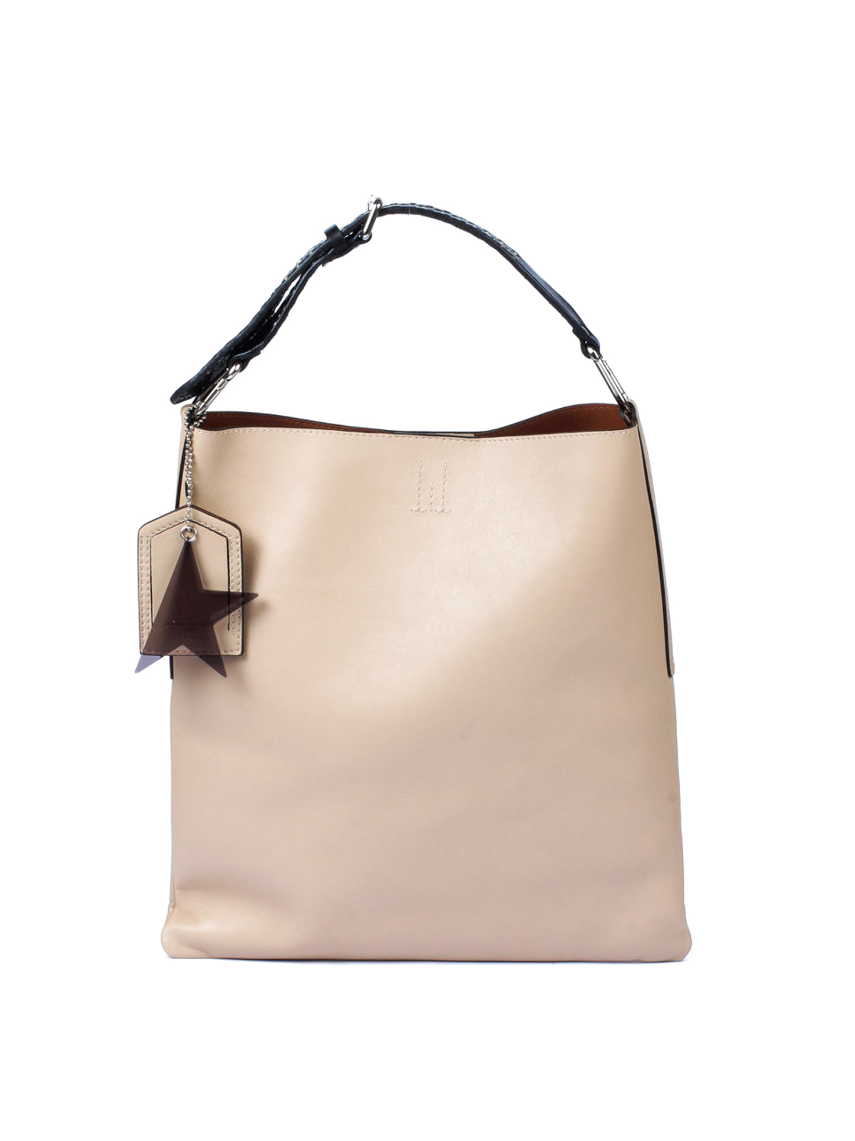 beige hobo bag
