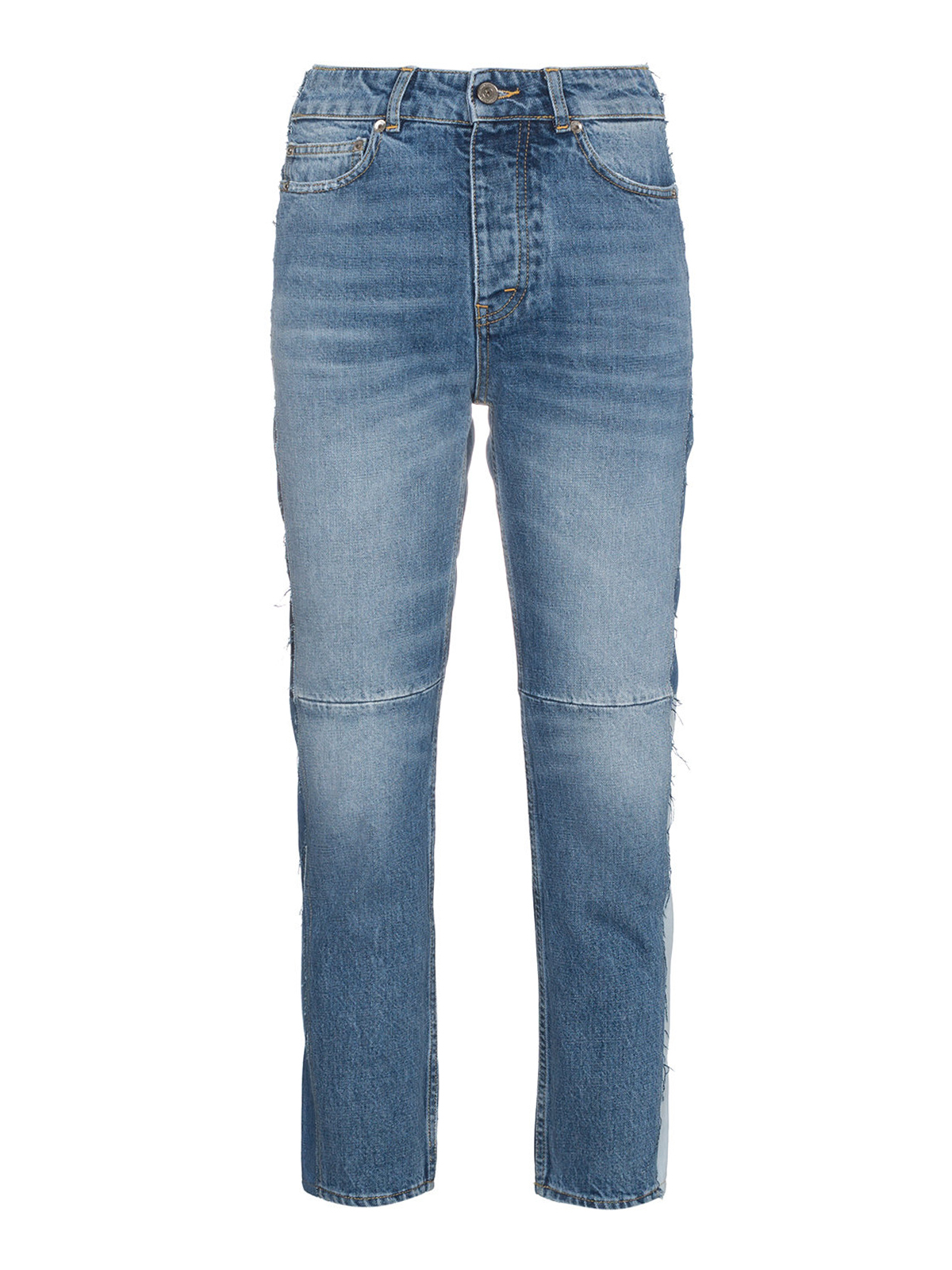 Straight leg jeans Golden Goose Happy patchwork jeans G32WP006A2
