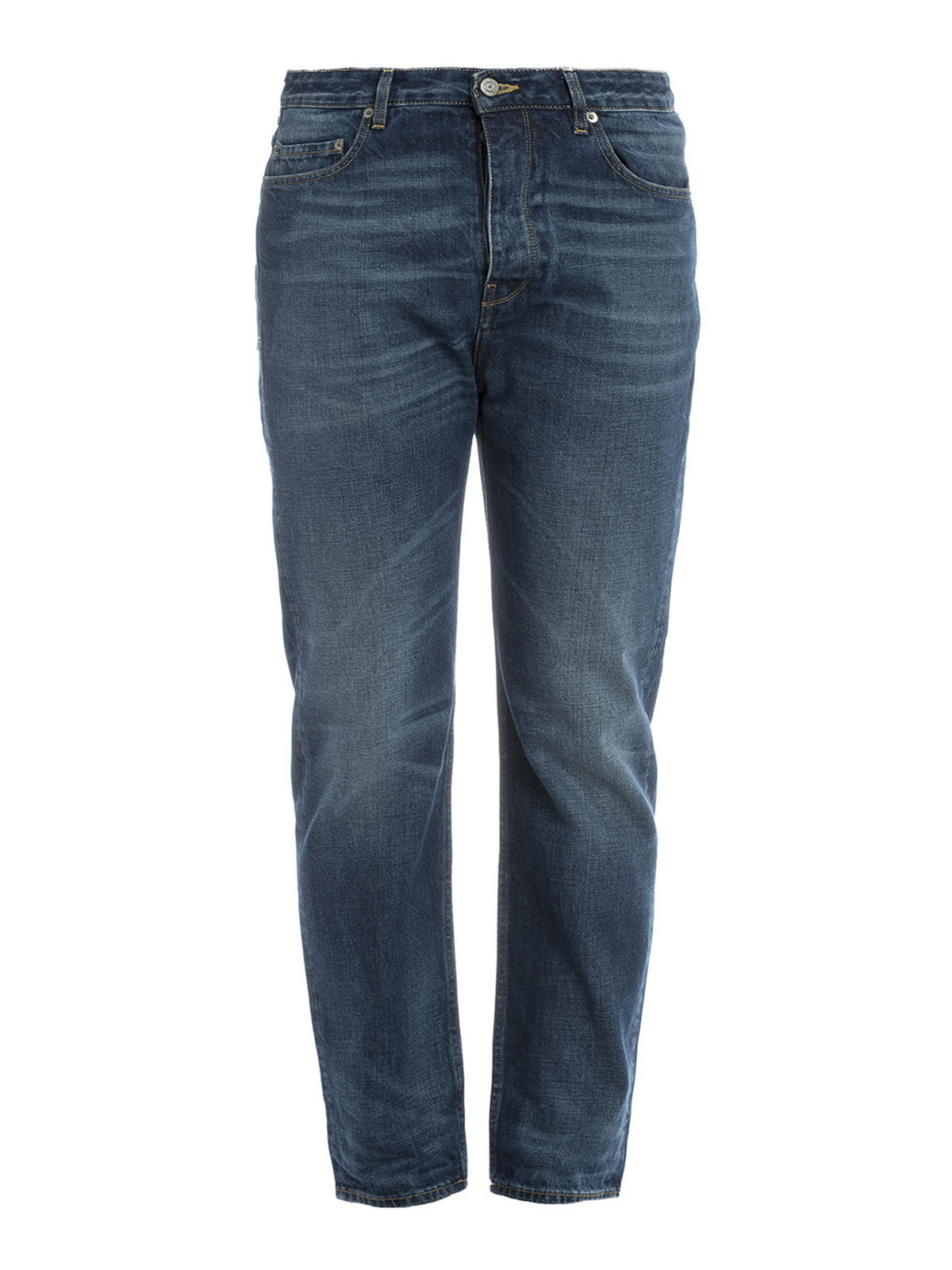 Straight leg jeans Golden Goose - Stone washed cotton denim jeans ...