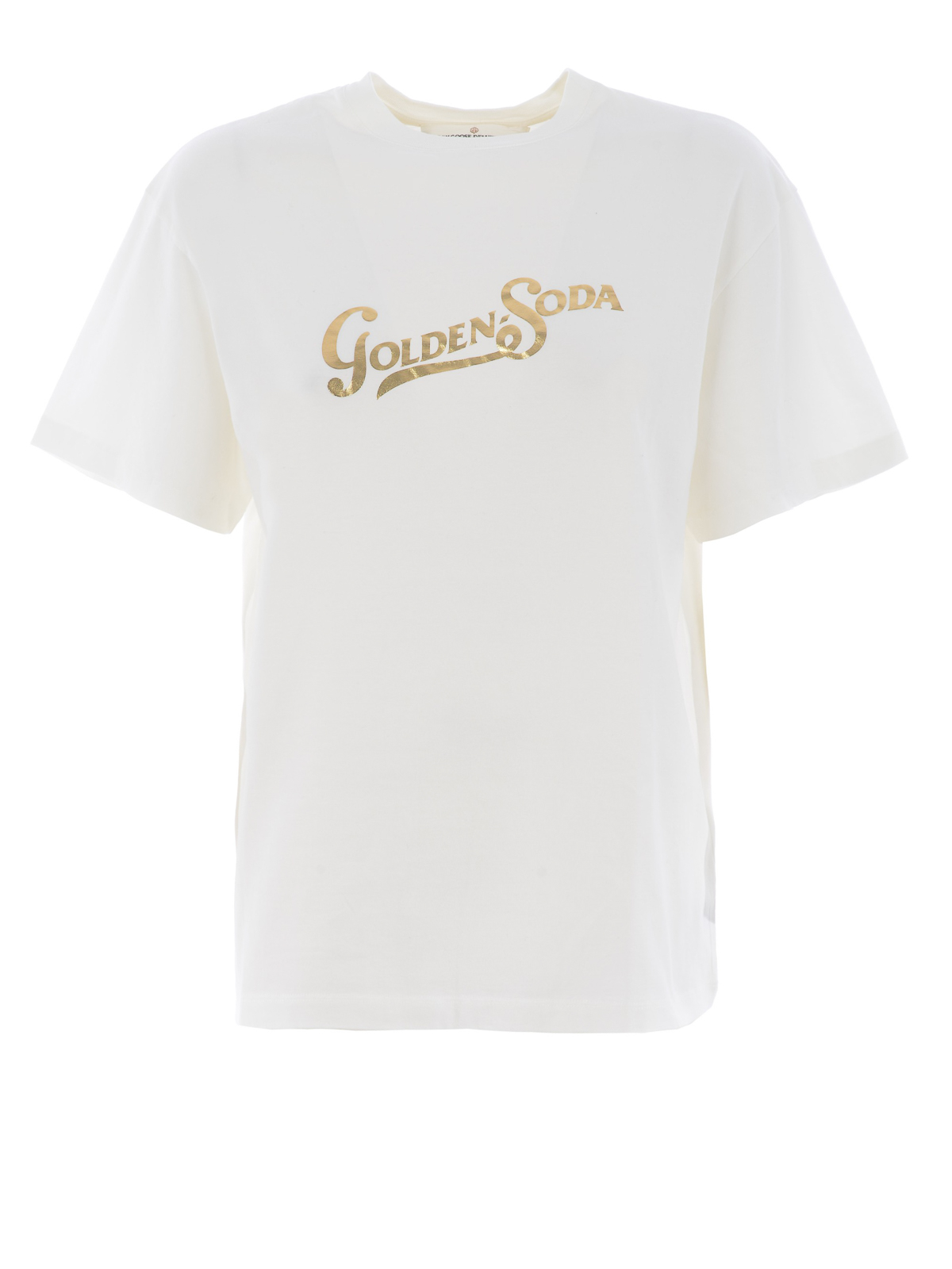 T-shirts Golden Goose - Gold-tone print T-shirt - G35WP124S1 | iKRIX.com
