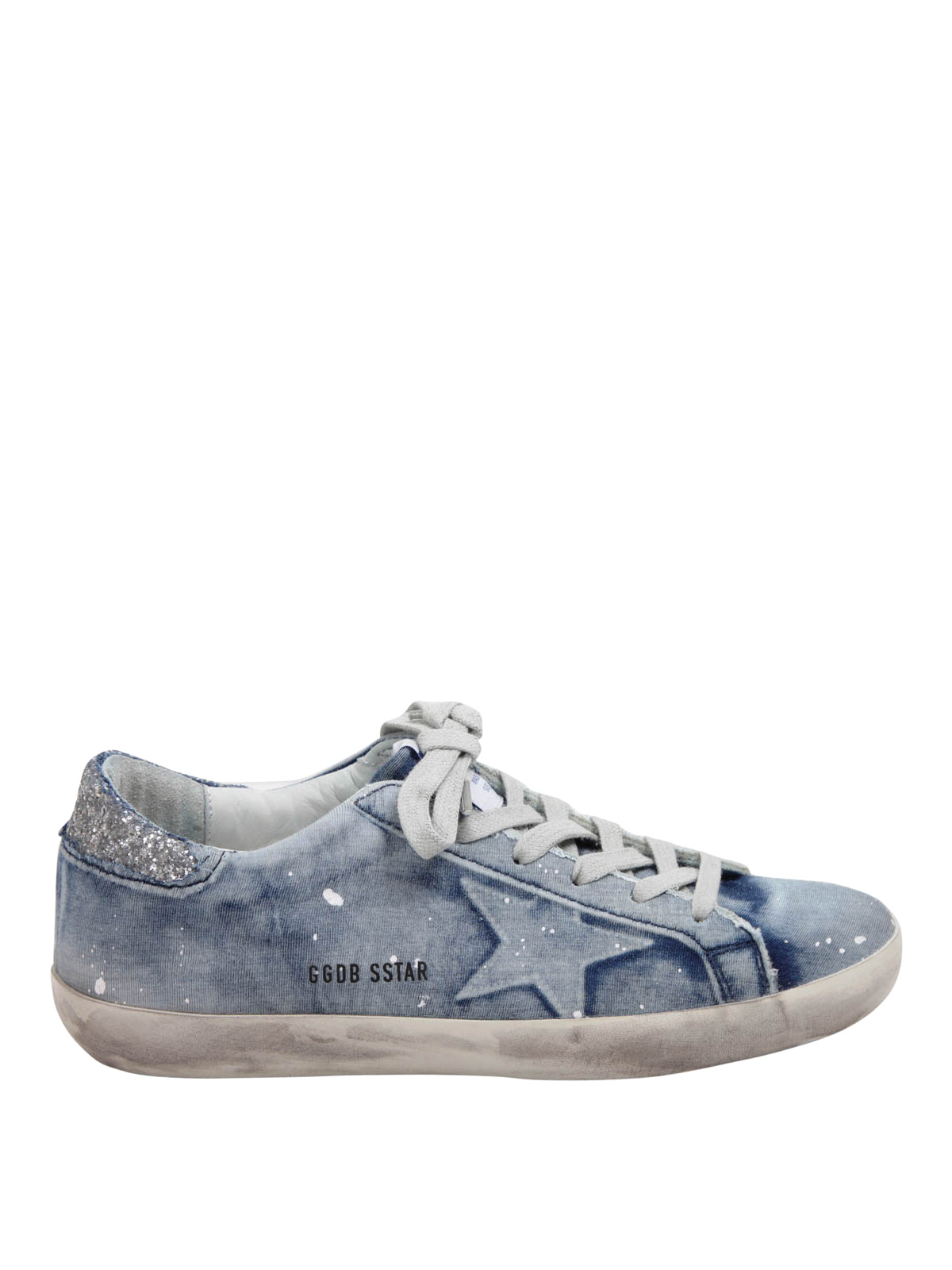 Trainers Golden Goose - Denim-leather Super Star sneakers - G30WS590A97