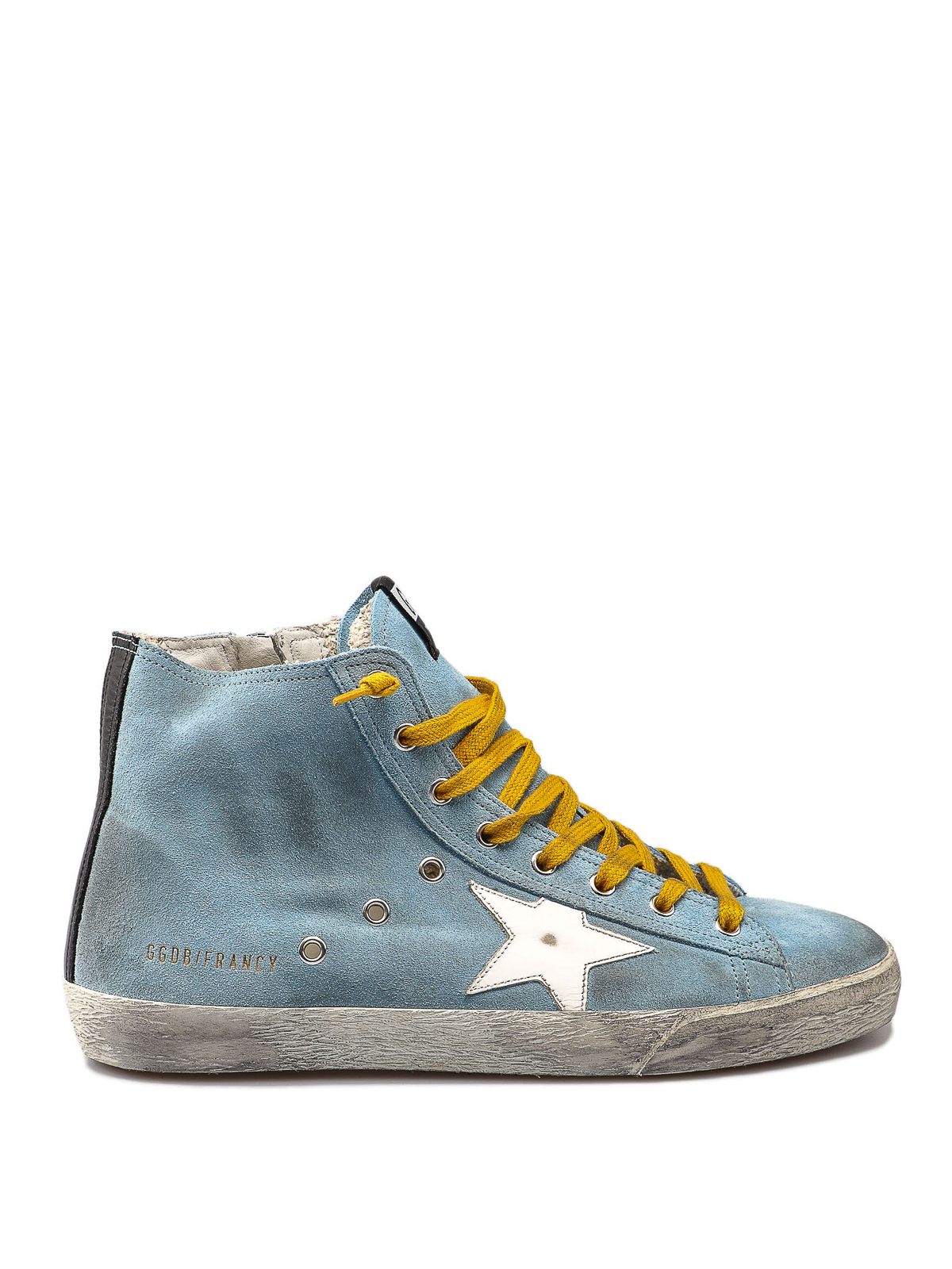 Trainers Golden Goose - Francy light blue suede sneakers - G34MS591B69