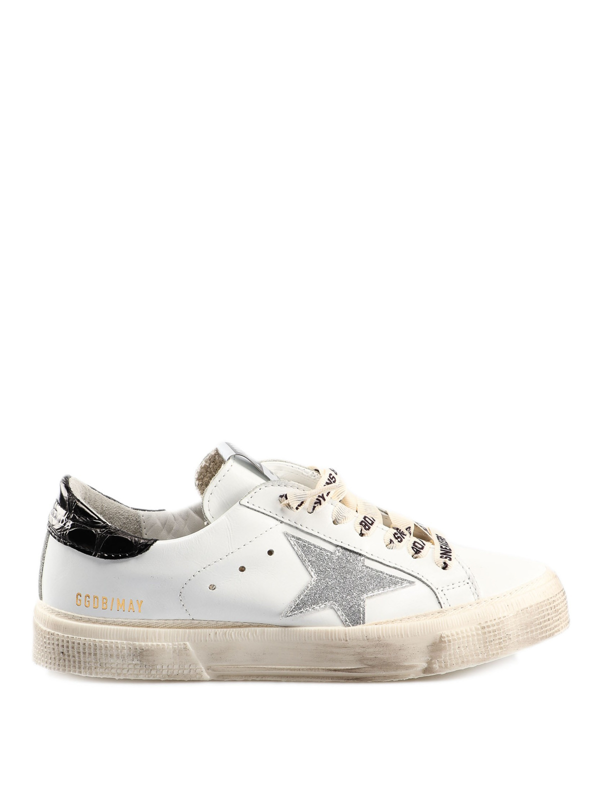 Trainers Golden Goose - May black patent leather heel tab sneakers ...