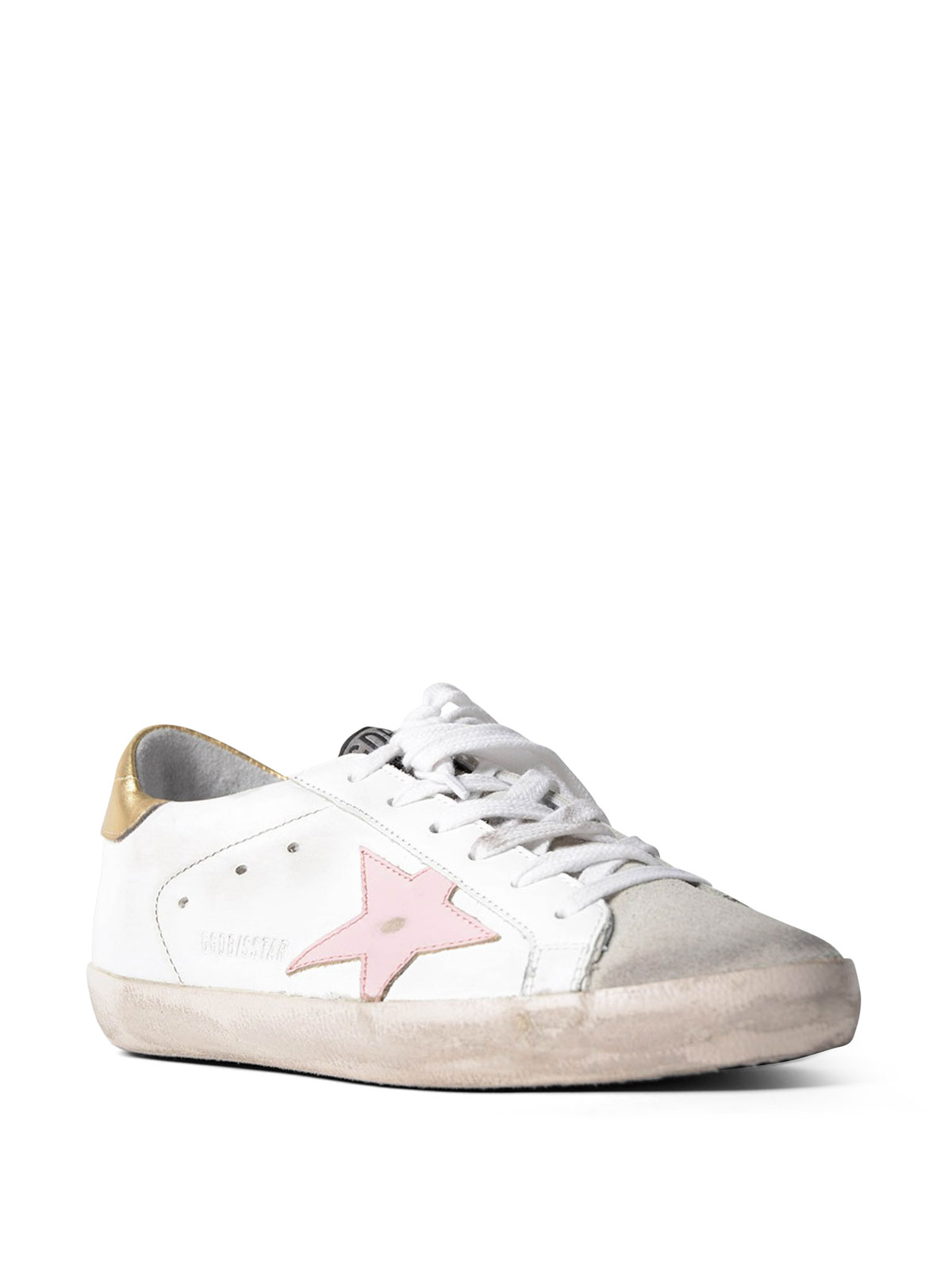 Superstar pink star sneakers by Golden Goose - trainers | iKRIX