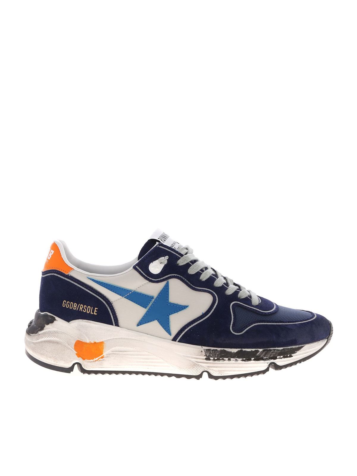 Trainers Golden Goose - Running Sole sneakers in blue and grey - G36MS963P1