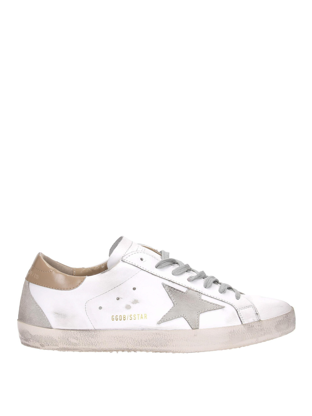 nude and white trainers