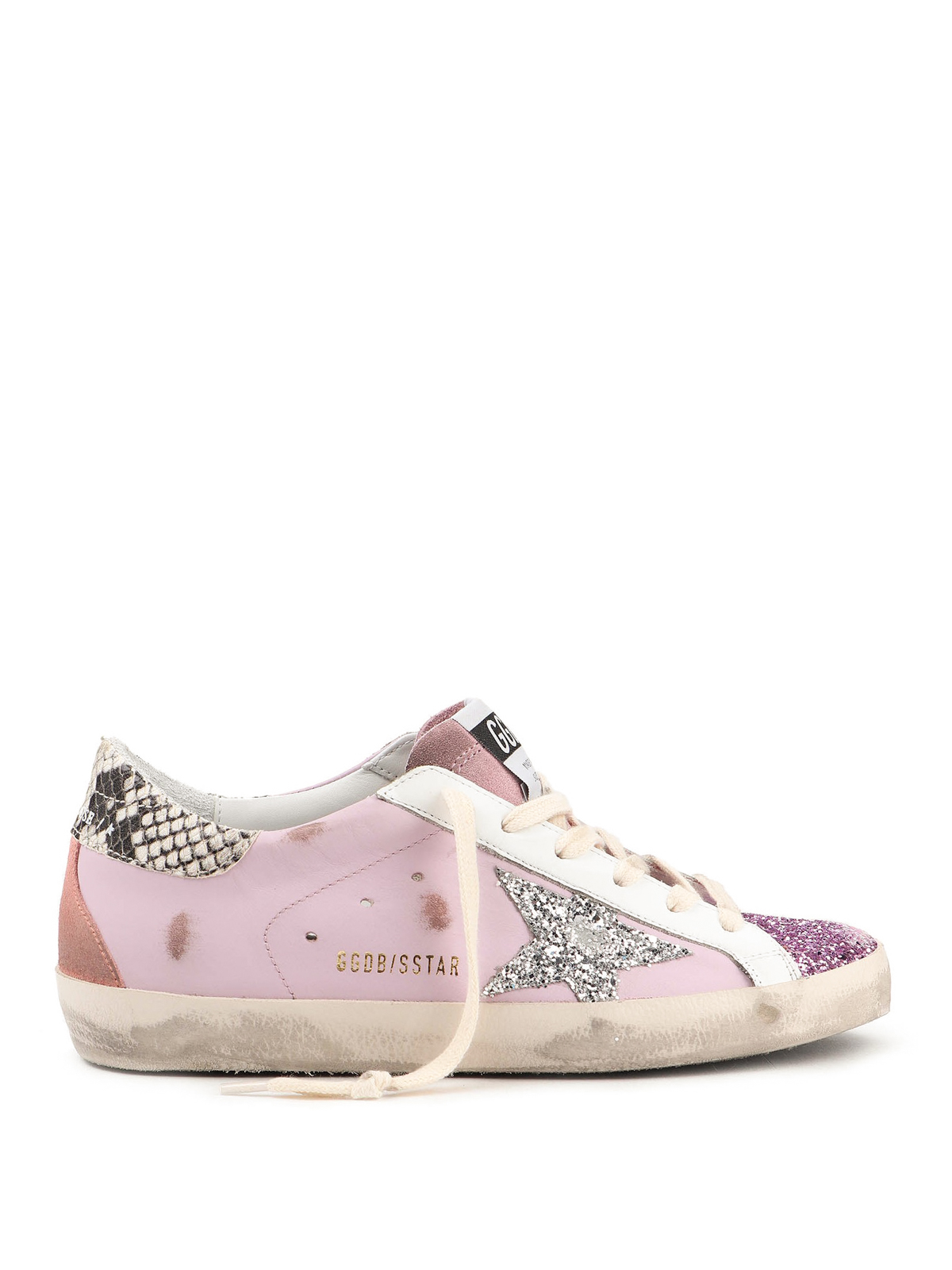 pink glitter superstar sneakers