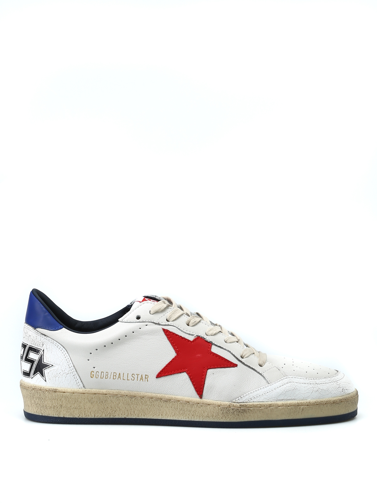 Golden Goose - Sneaker bianche Ball Star con stella rossa - sneakers -  G33MS592H8