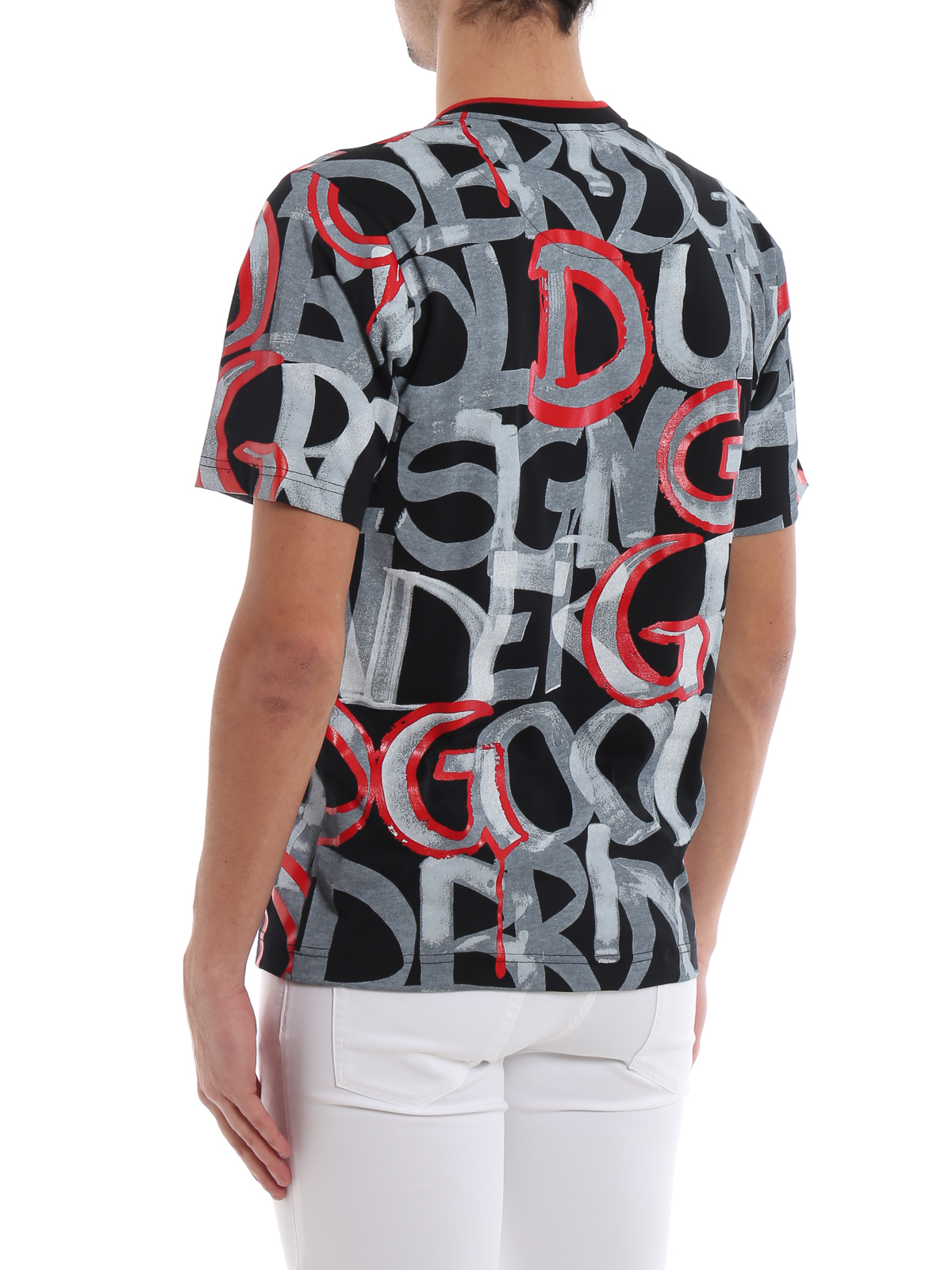Gabbana - Graffiti print jersey T-shirt 
