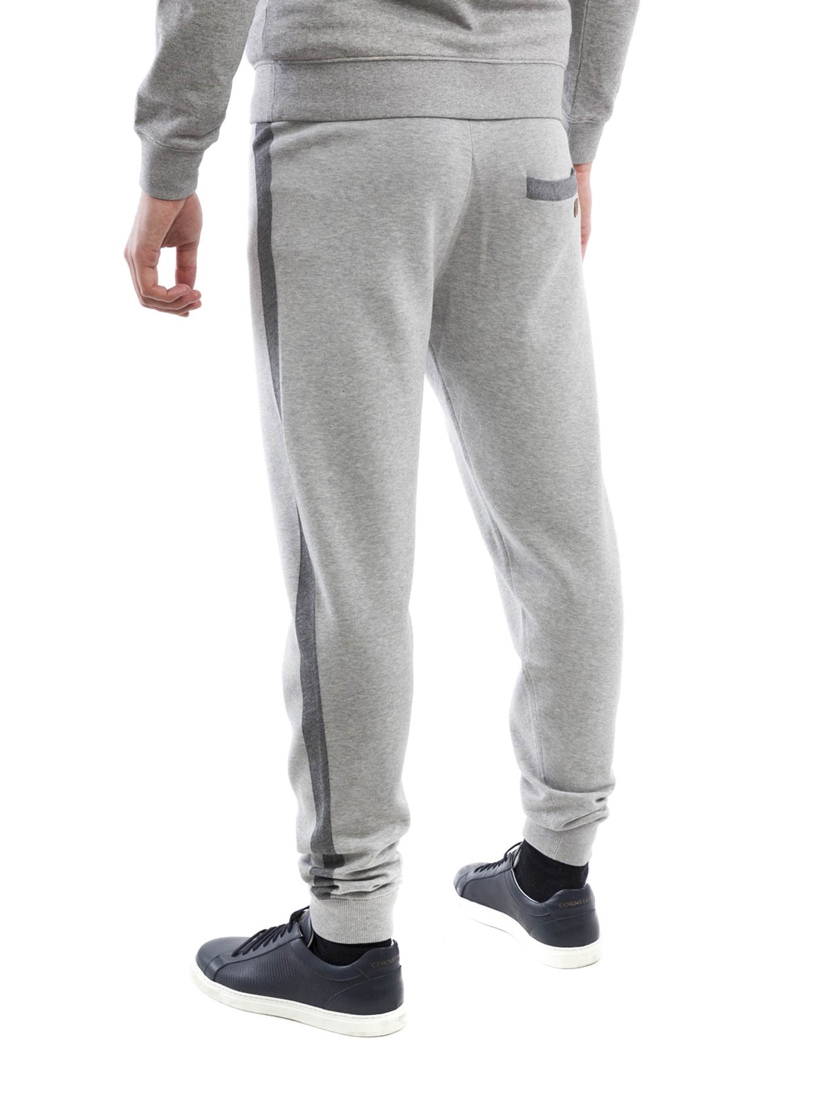 grey cotton tracksuit bottoms