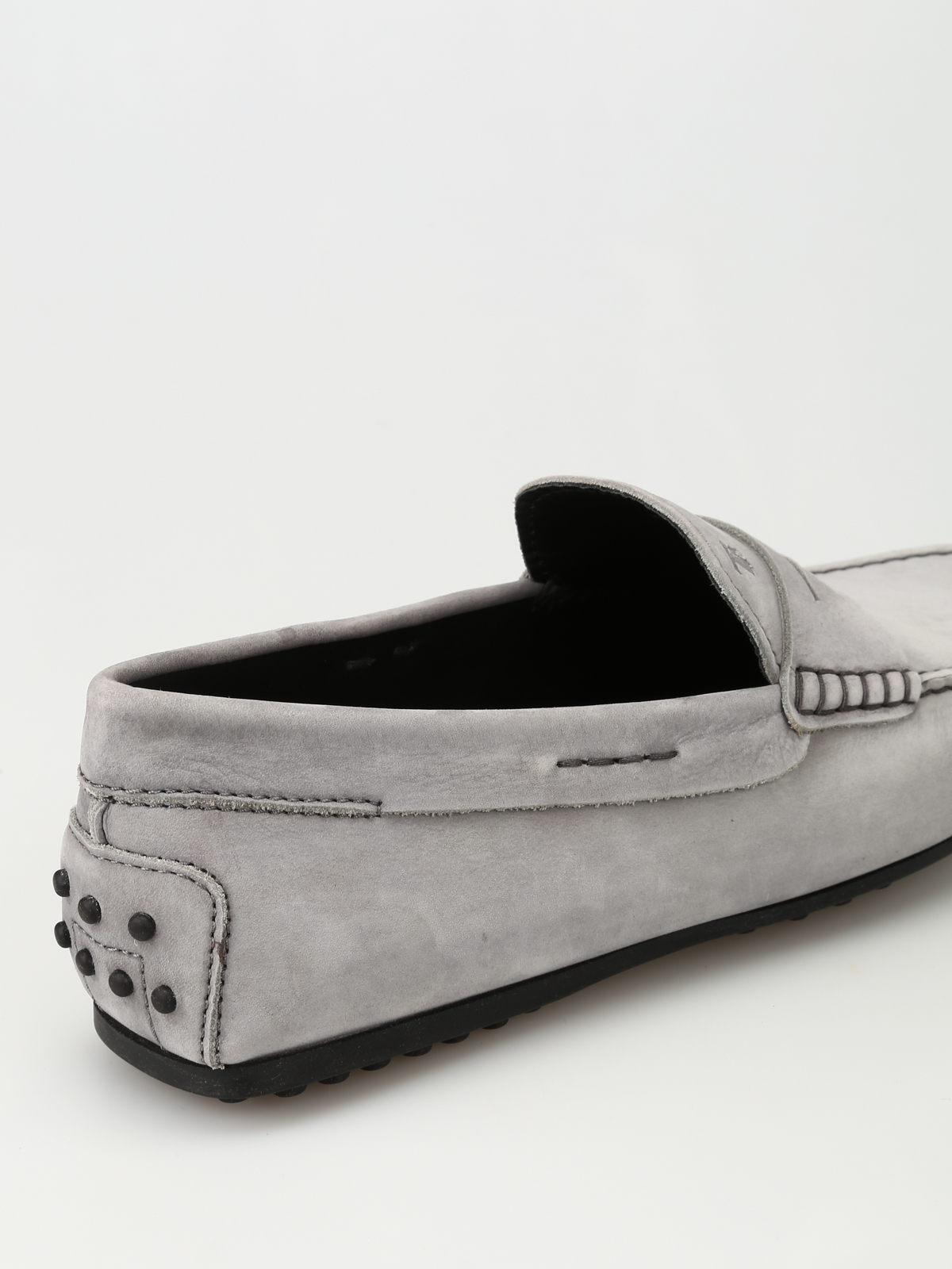 Loafers & Slippers Tod'S - Grey nubuck City Gommino loafers 