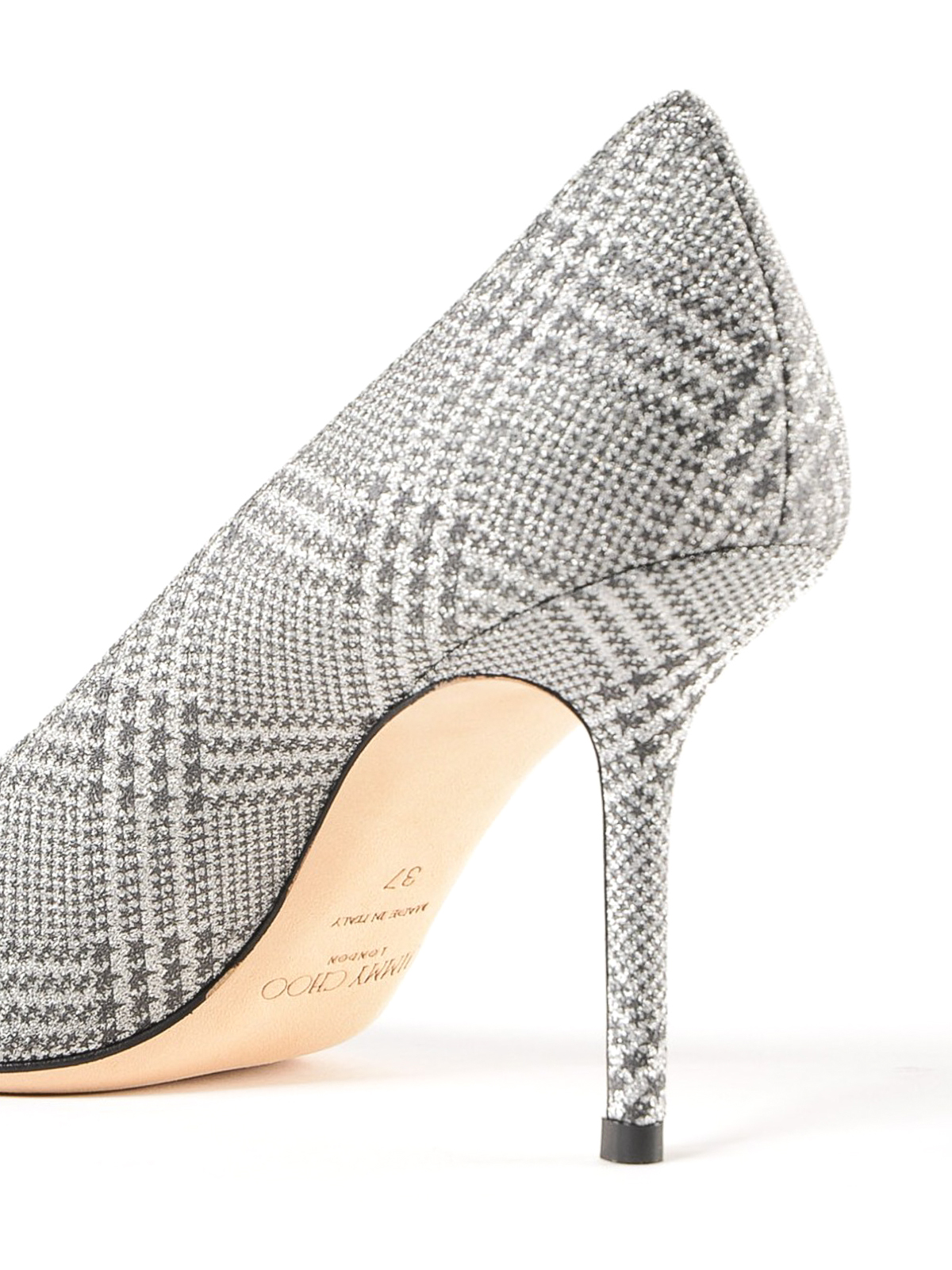 shoes Jimmy Grey Prince of glitter pumps - LOVE85PGWSILVER