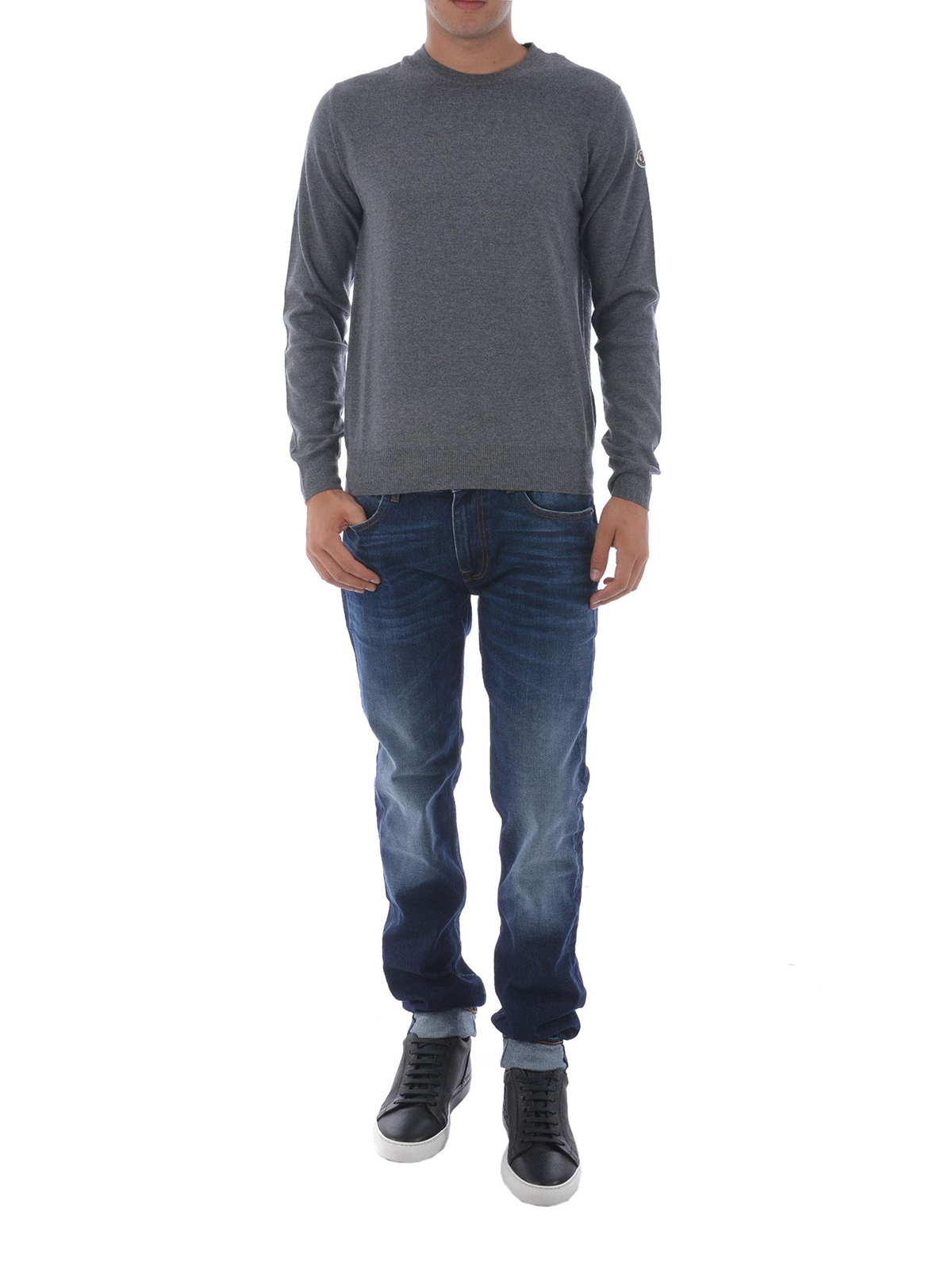 moncler sweater grey