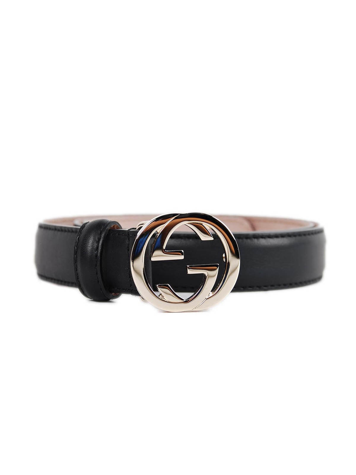 Gucci - Belt with interlocking G buckle - belts - 370717AP00G1000