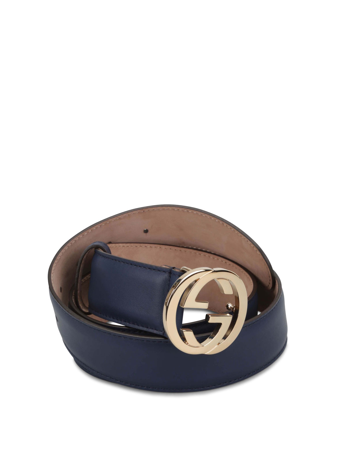 Gucci - GG buckle leather belt - belts - 370543 AP00G 4134