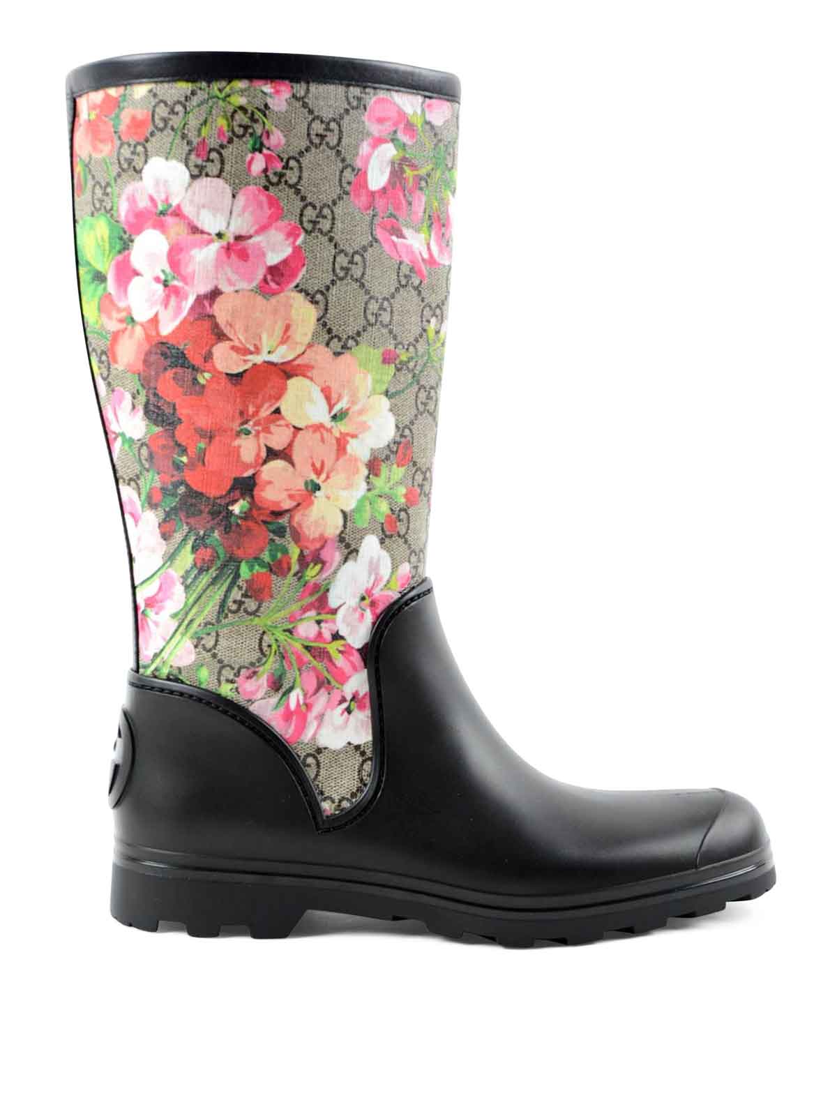Gucci - GG Blooms rain boots - بوت 