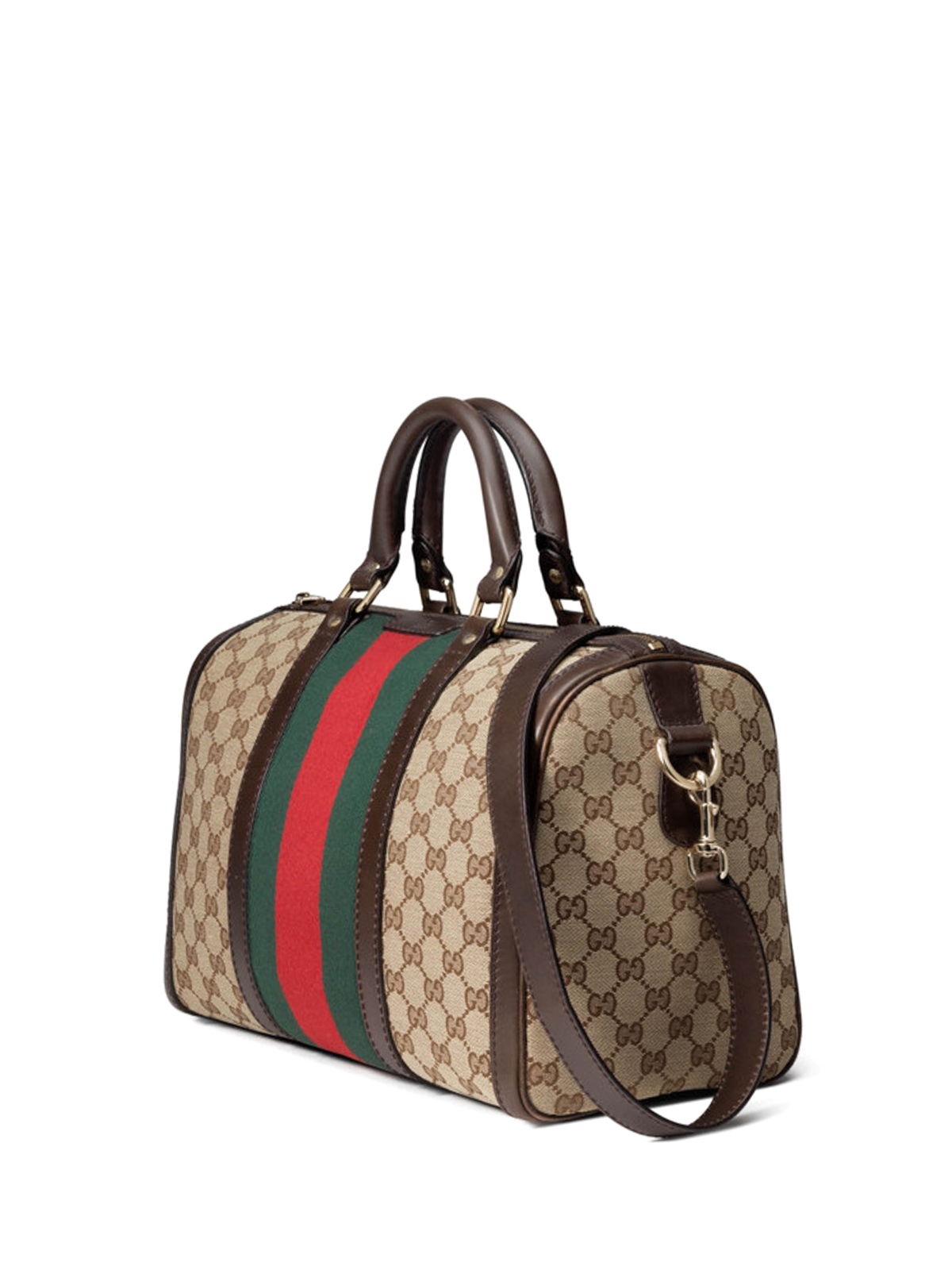 Vintage Web Original GG boston bag by Gucci - bowling bags | iKRIX