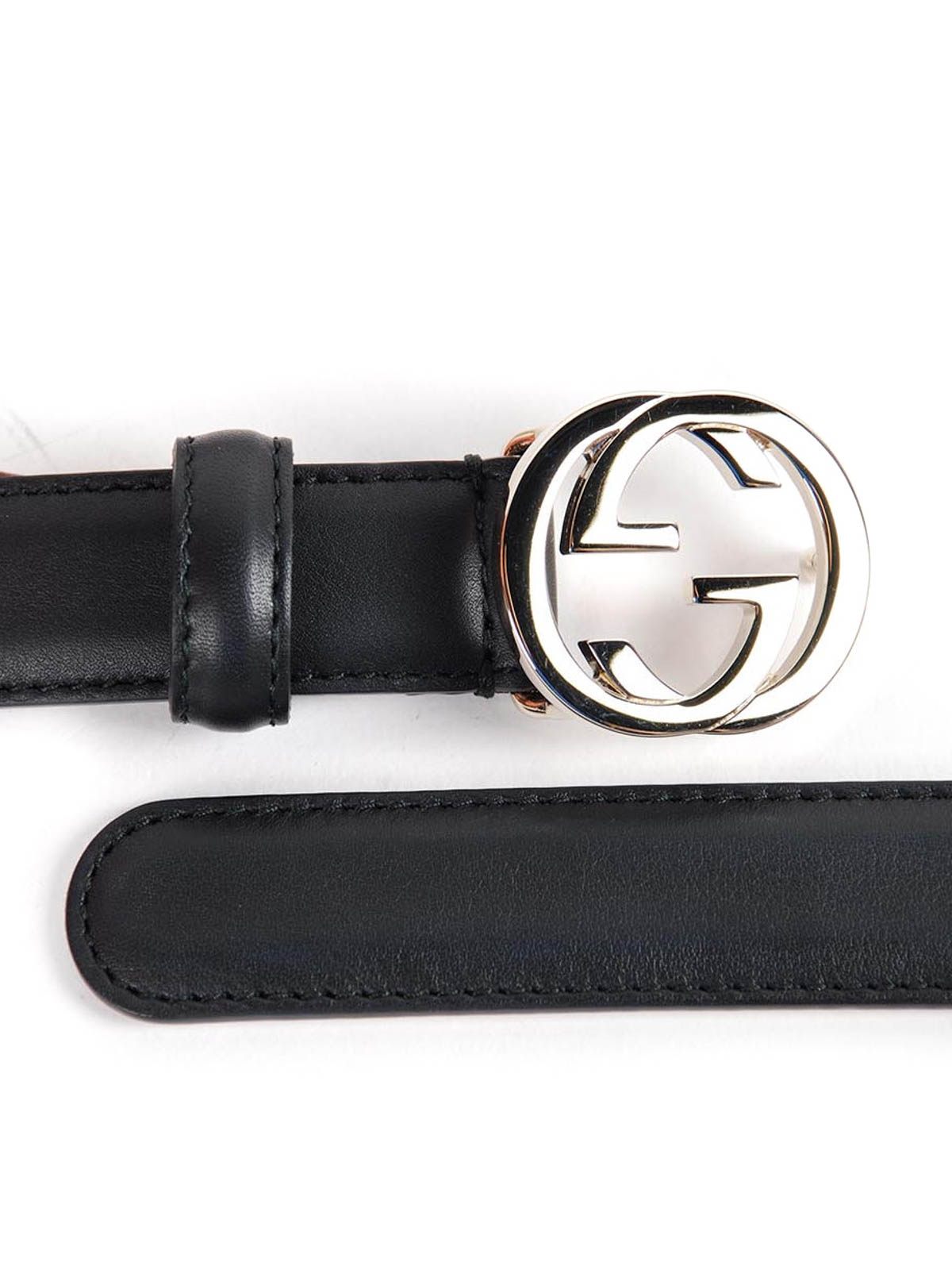 gucci belt with interlocking g buckle