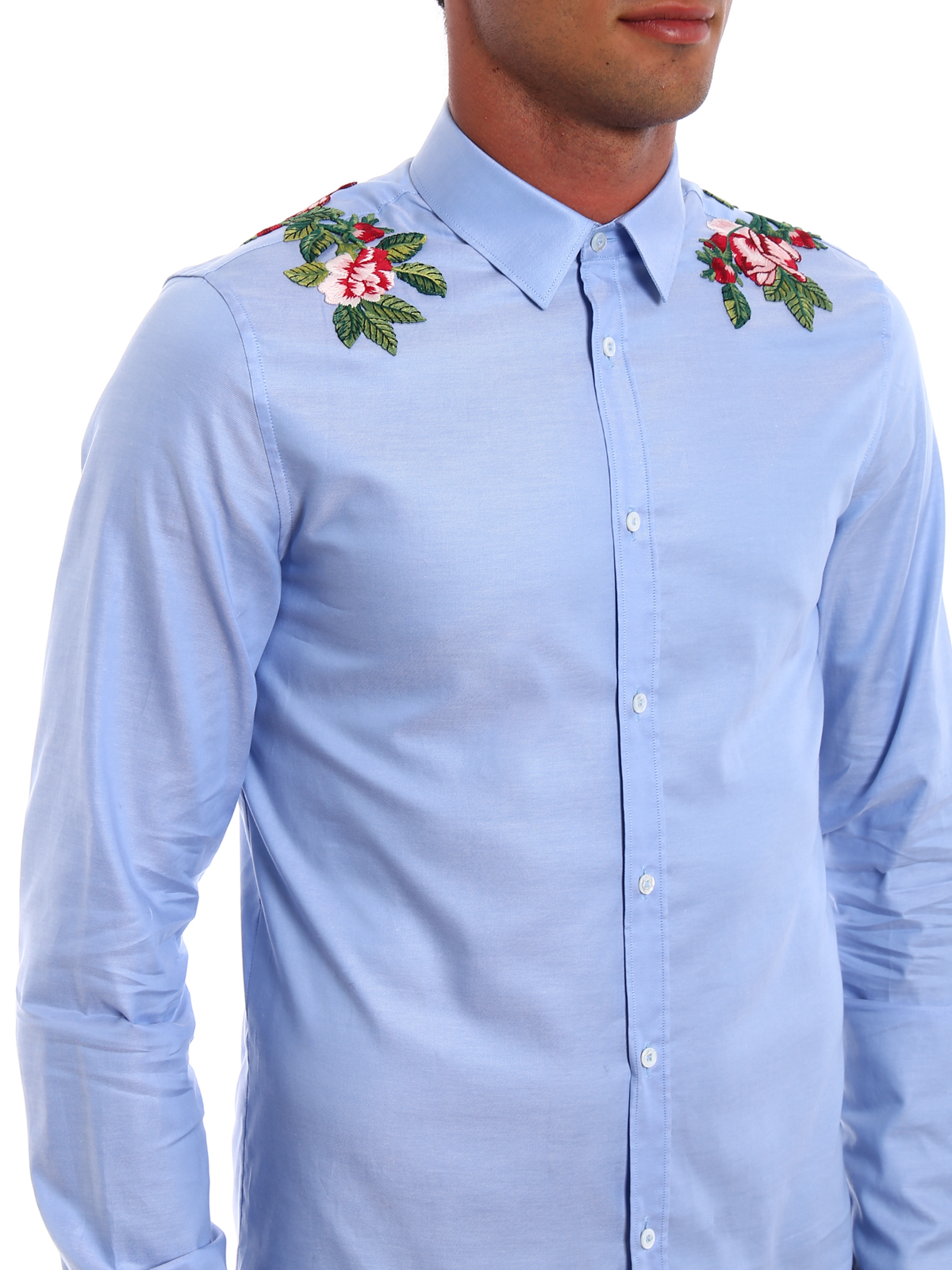 Shirts Gucci - Duke embroidered cotton shirt - 478810Z338E4910 