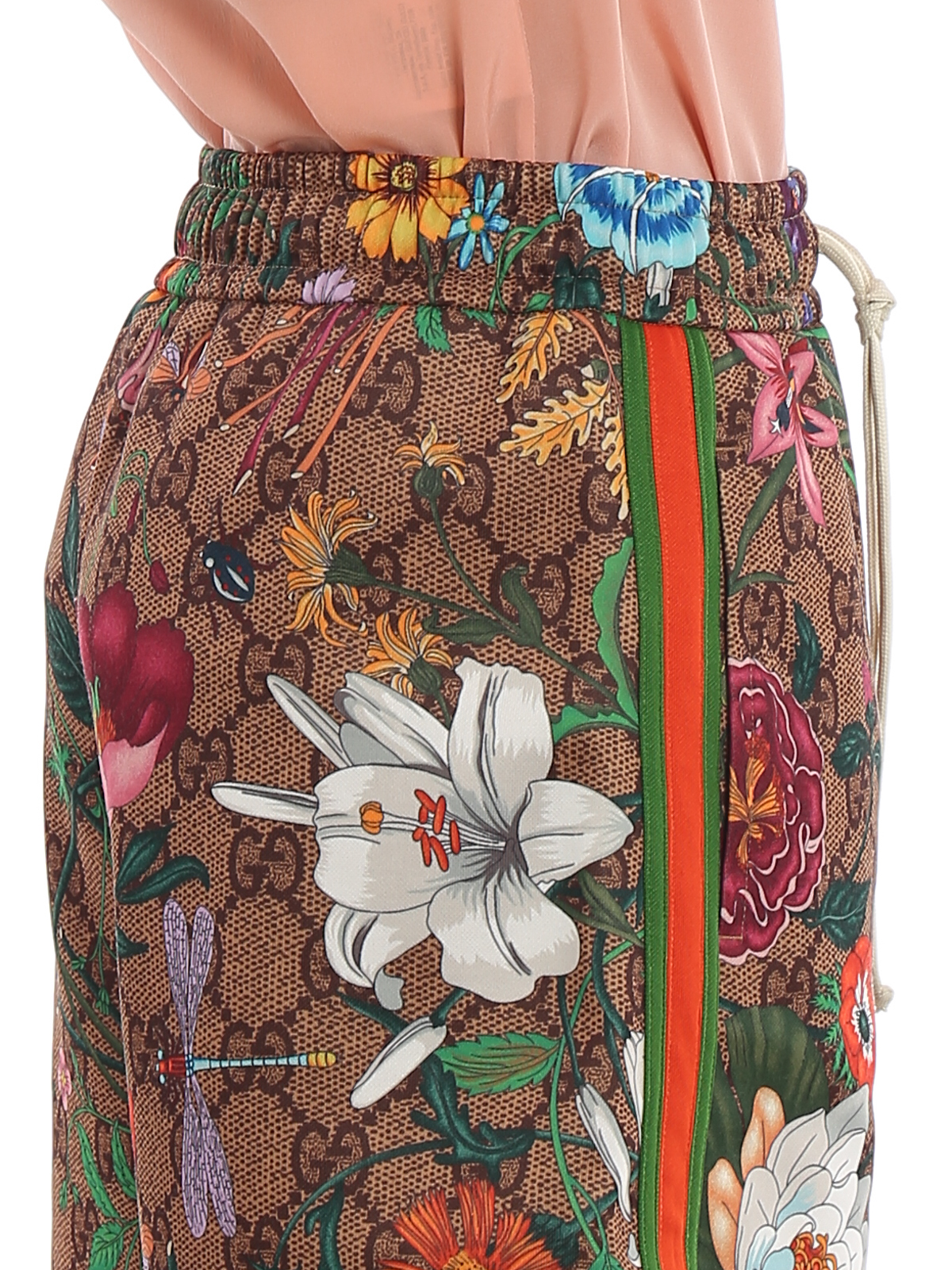 gucci floral print shorts