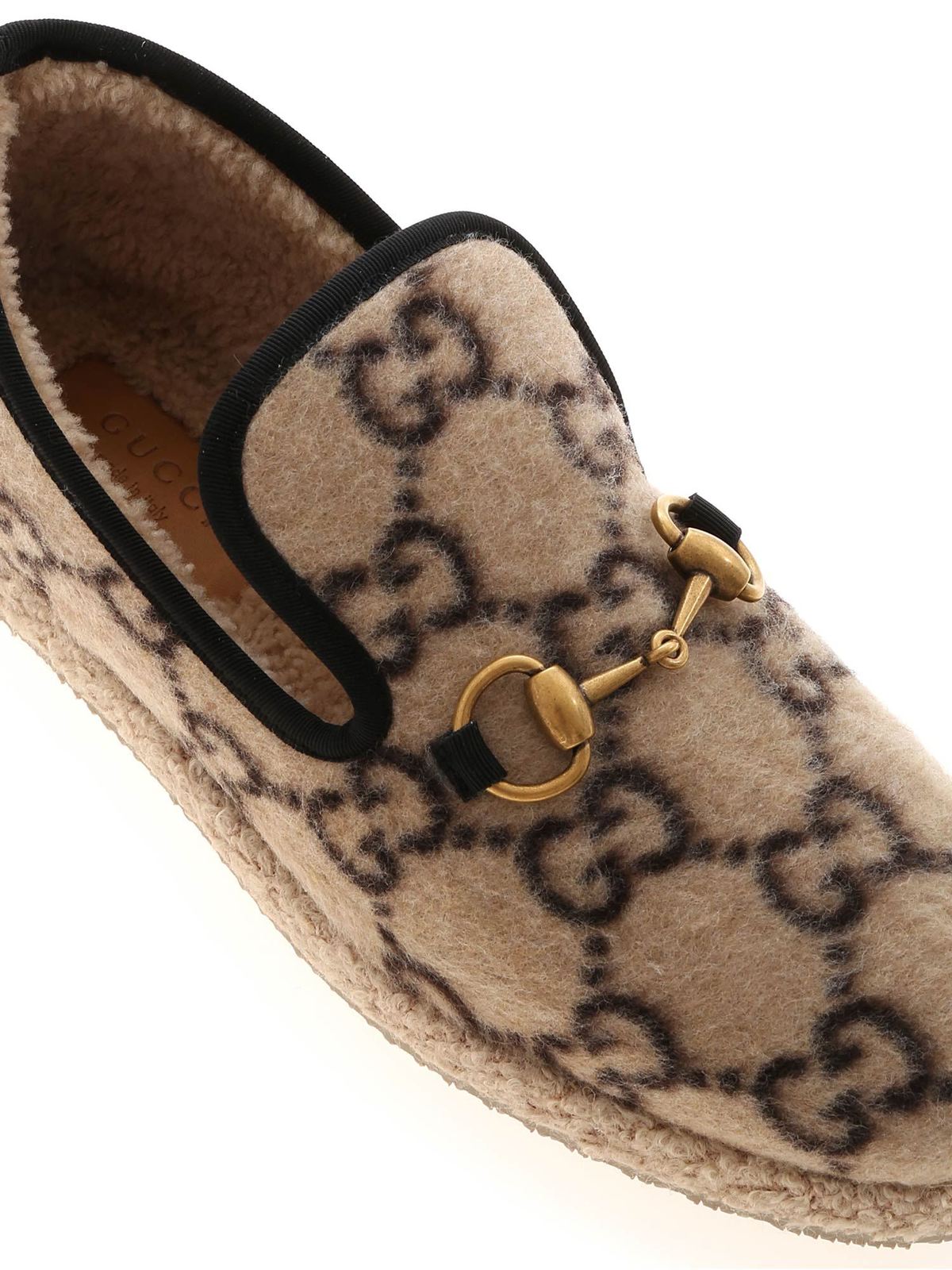 Loafers & Slippers - wool loafers in beige - 575850G38409766