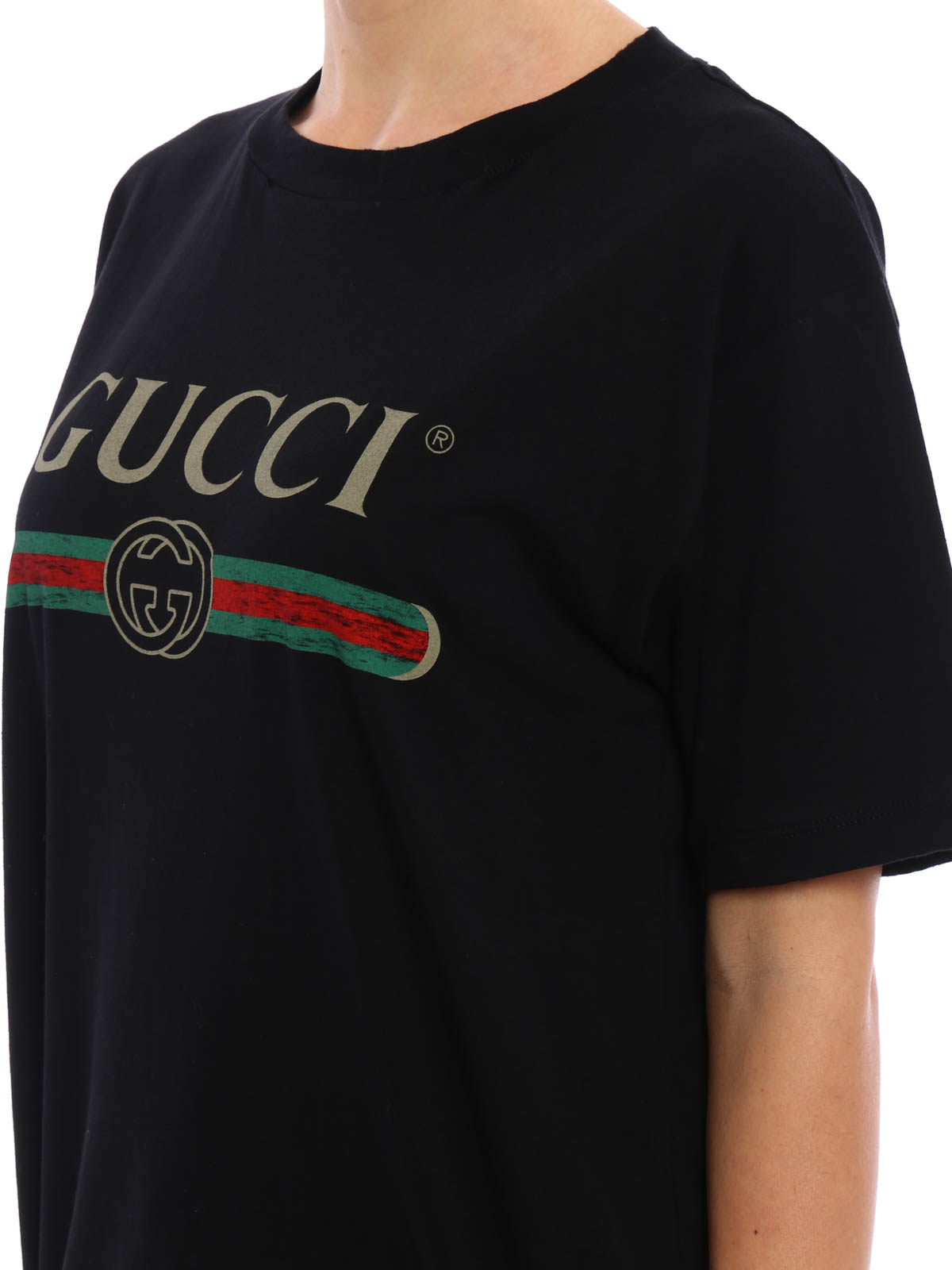 TShirt Fur Damen Schwarz von Gucci Tshirts iKRIX