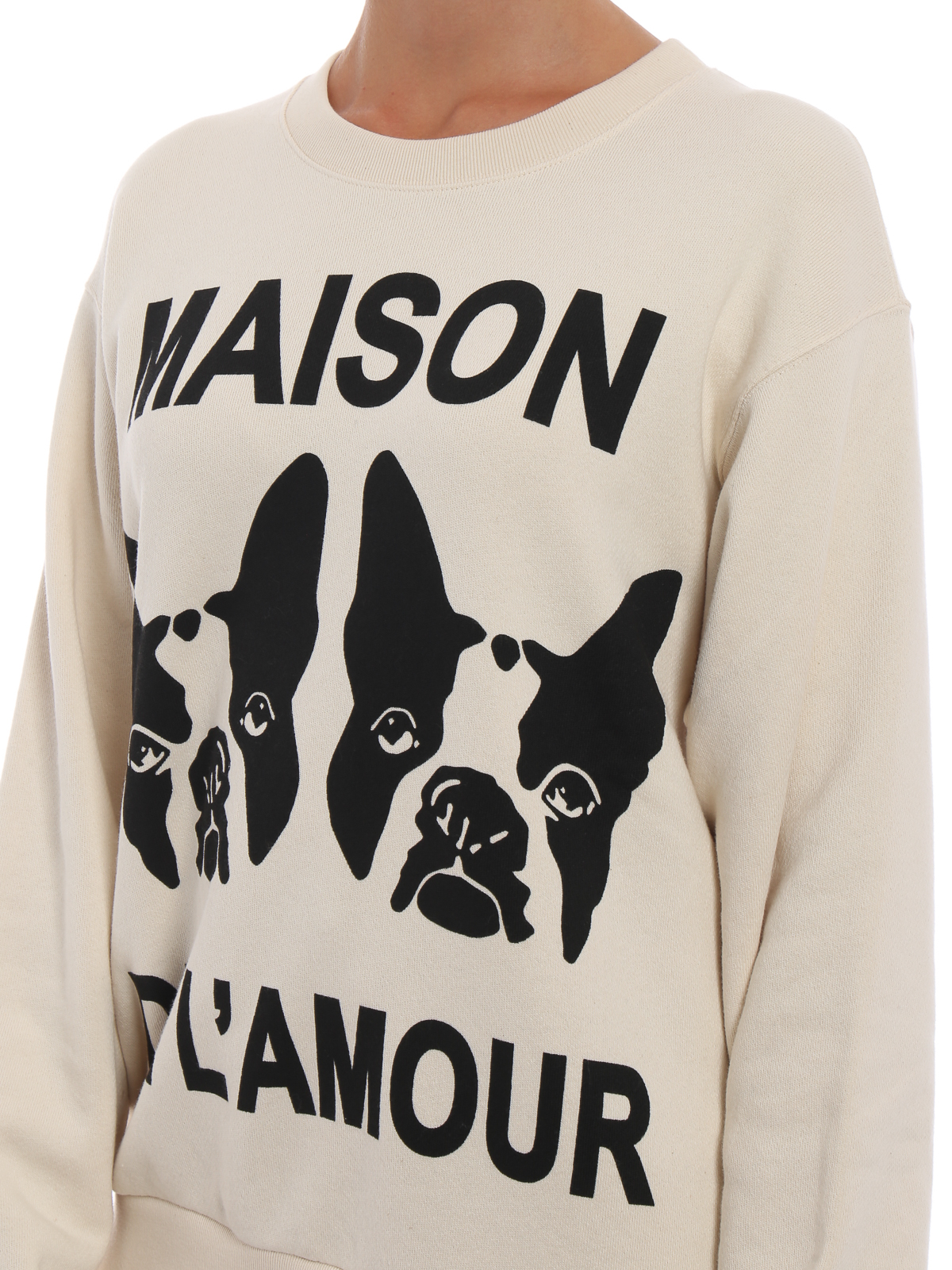 Sweatshirts & Sweaters Gucci - Maison De L'Amour white cotton ...