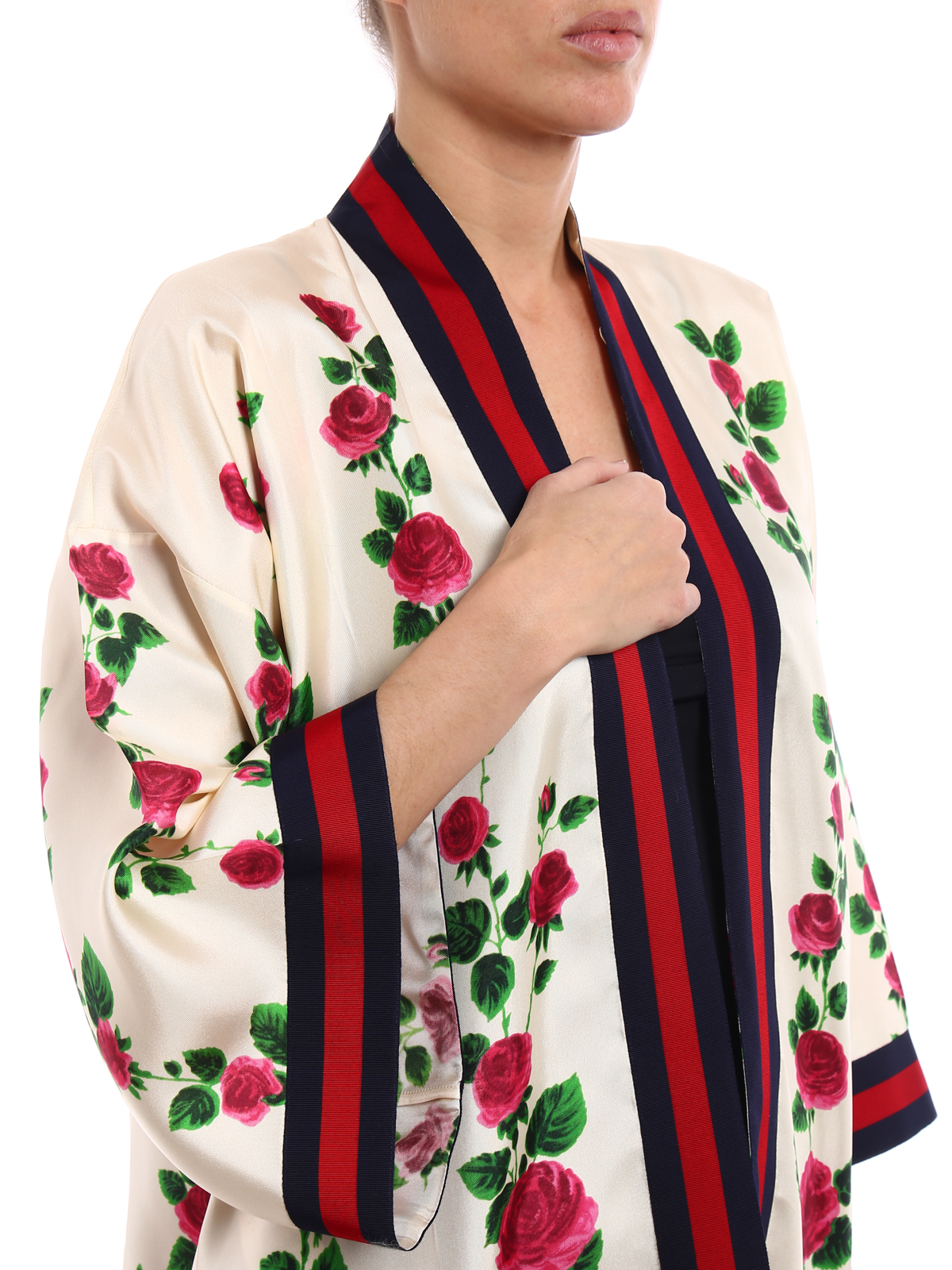 gucci silk kimono