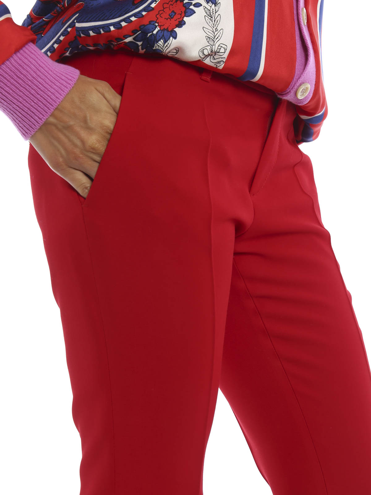 Pantalones sastrerìa Gucci - Pantalón Vestir Rojo Para Mujer - 430519ZHM886544