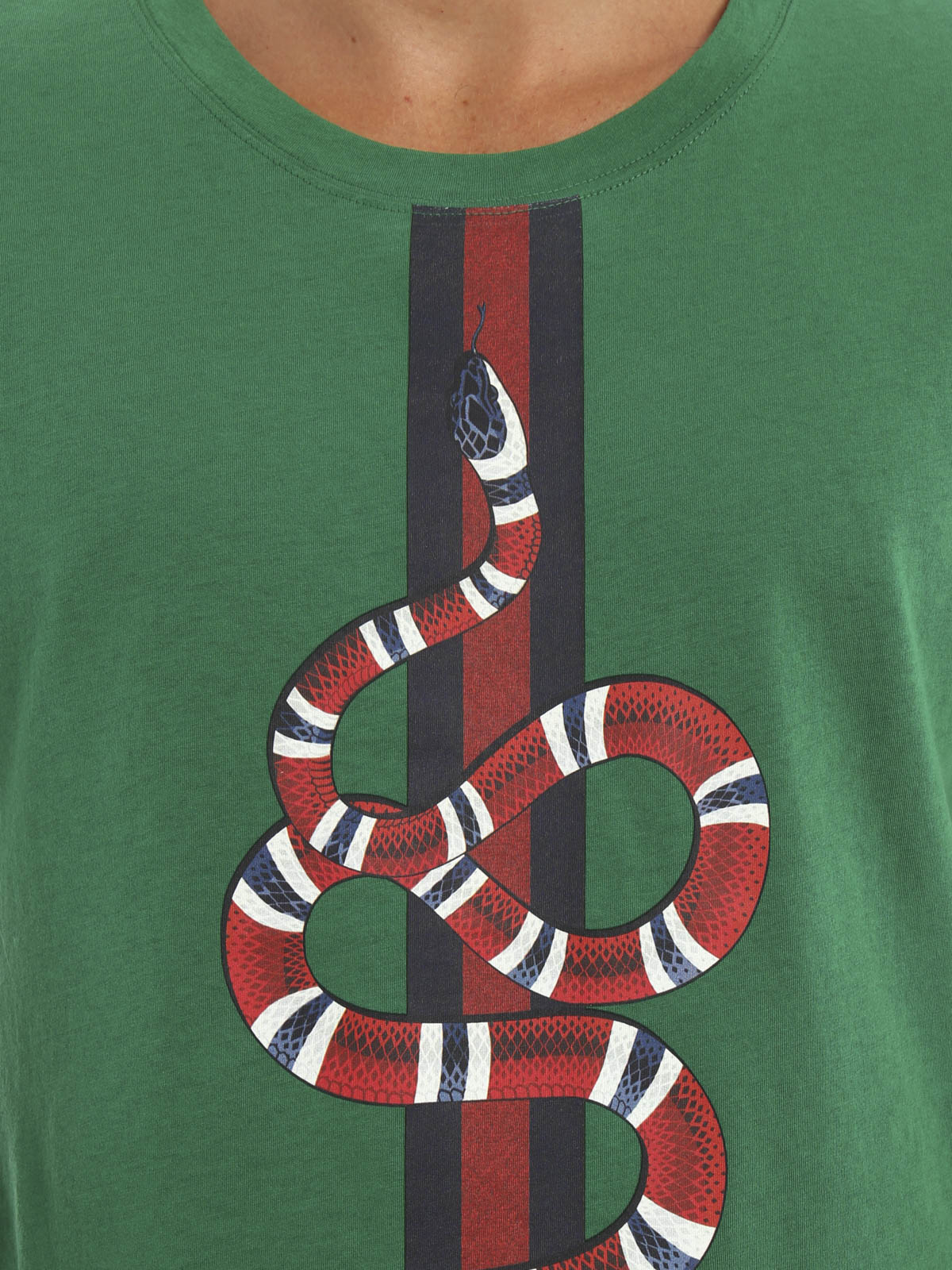T-shirts Gucci Snake print t-shirt - 432086X5C54 | Shop online at iKRIX