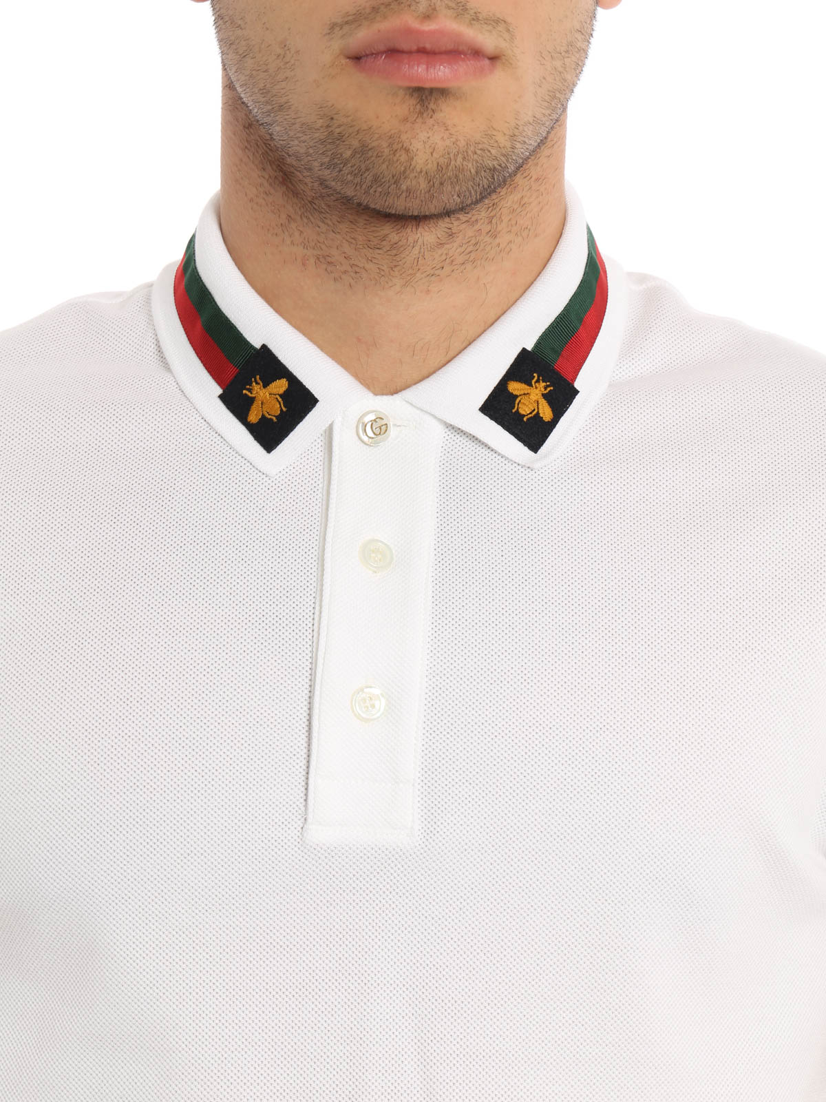 gucci bee polo
