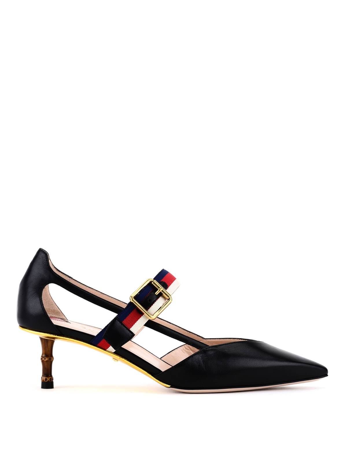 gucci bamboo heel shoes