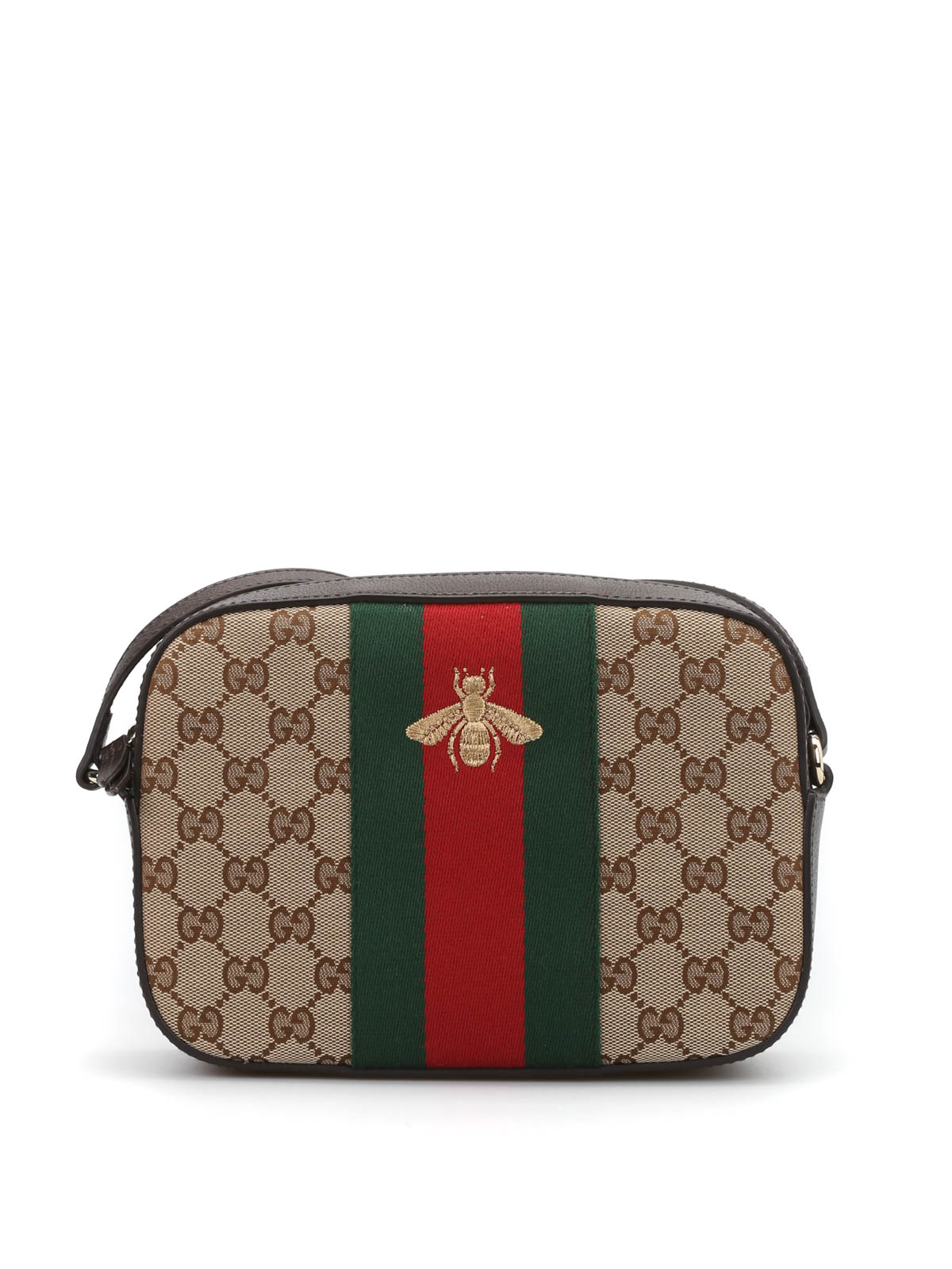 Gucci - Bee embroidery GG canvas bag - cross body bags - 412008 KQWYG 8869