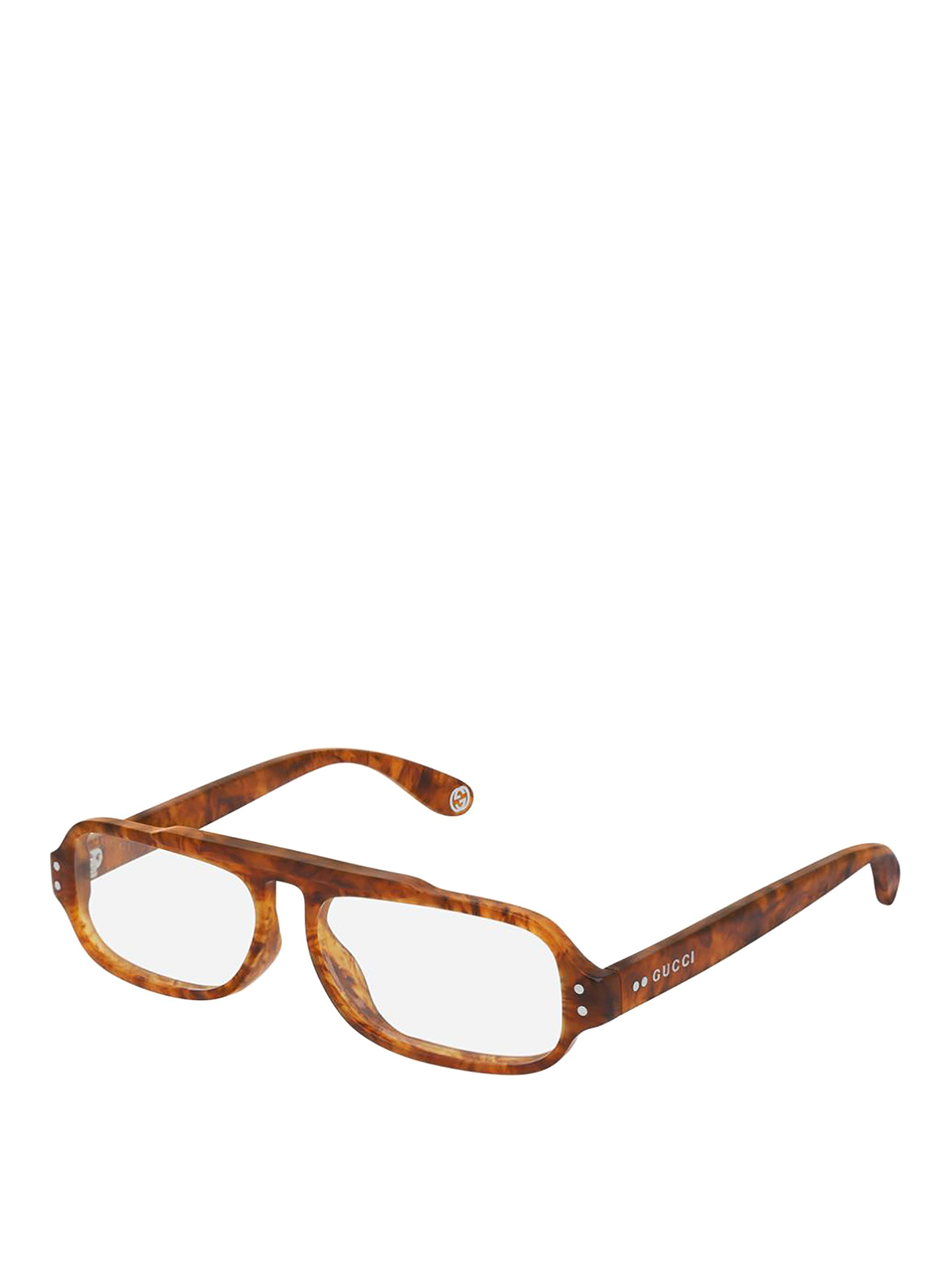 Glasses Gucci Tortoise Acetate Retro Eyeglasses Gg0615s001