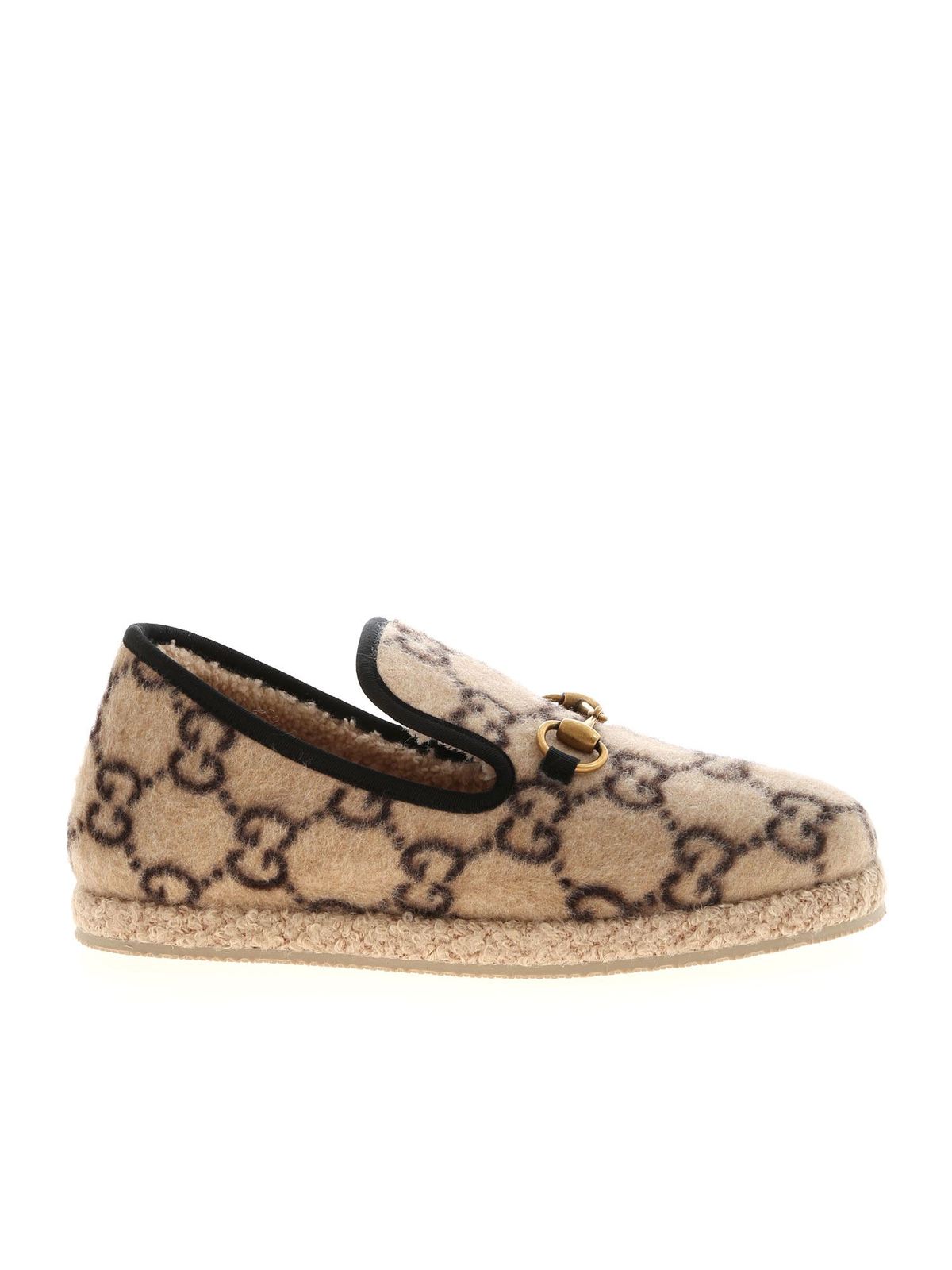 Gucci - GG wool loafers in beige 
